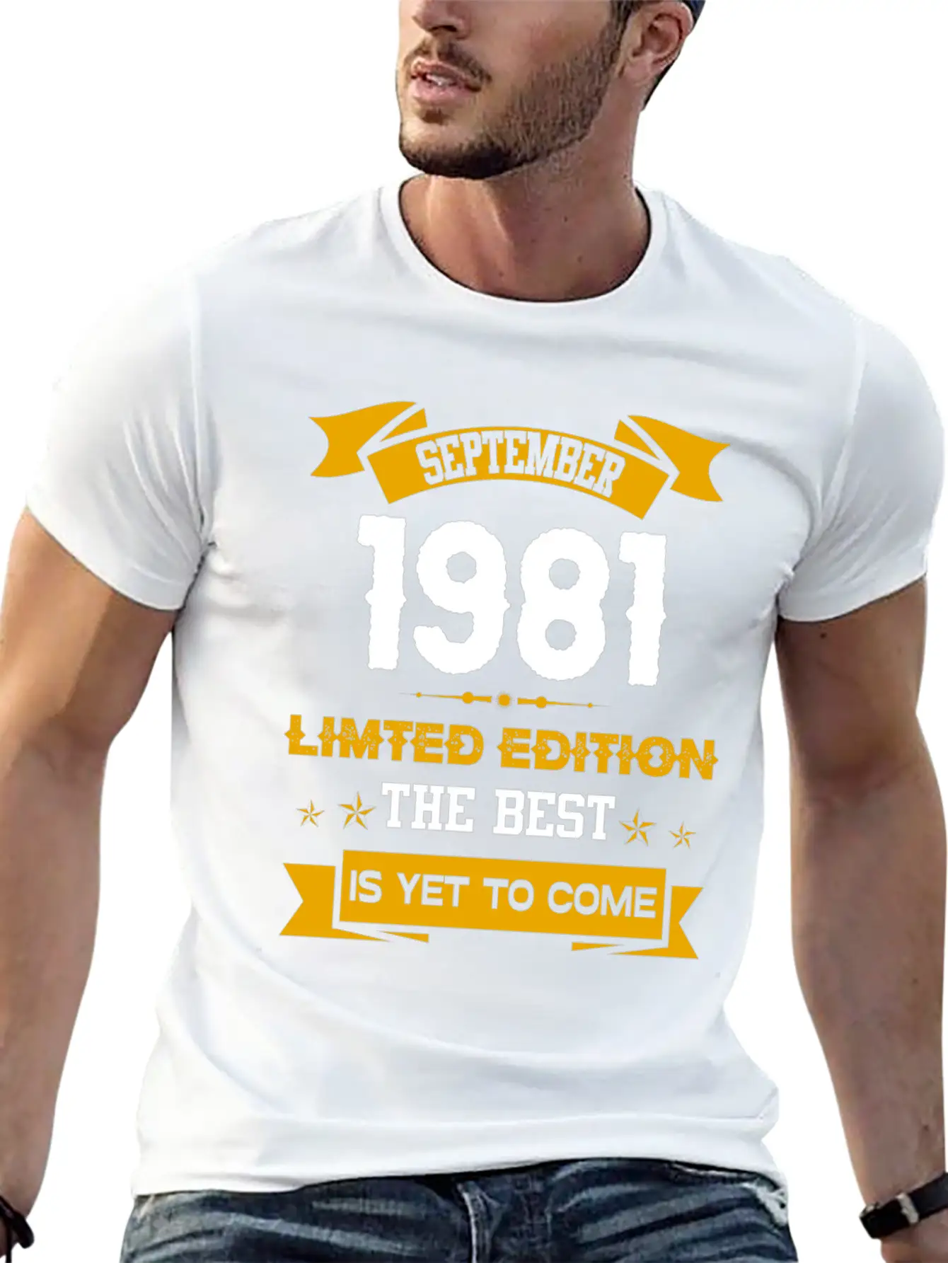 September 1981 Birthday Surprise Essential Unisex Summer Tee – Soft Cotton Casual Fit