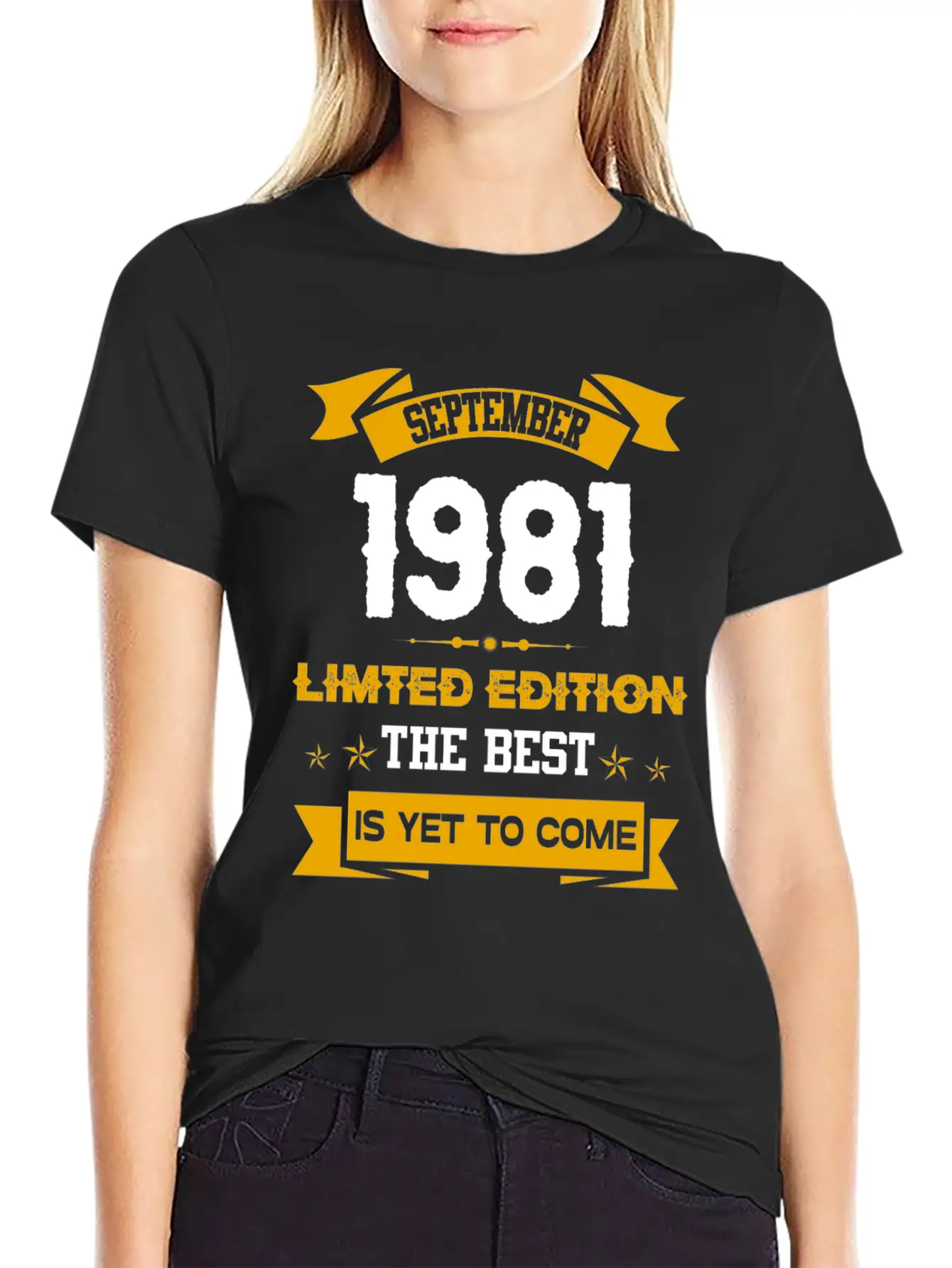 September 1981 Birthday Surprise Essential Unisex Summer Tee – Soft Cotton Casual Fit