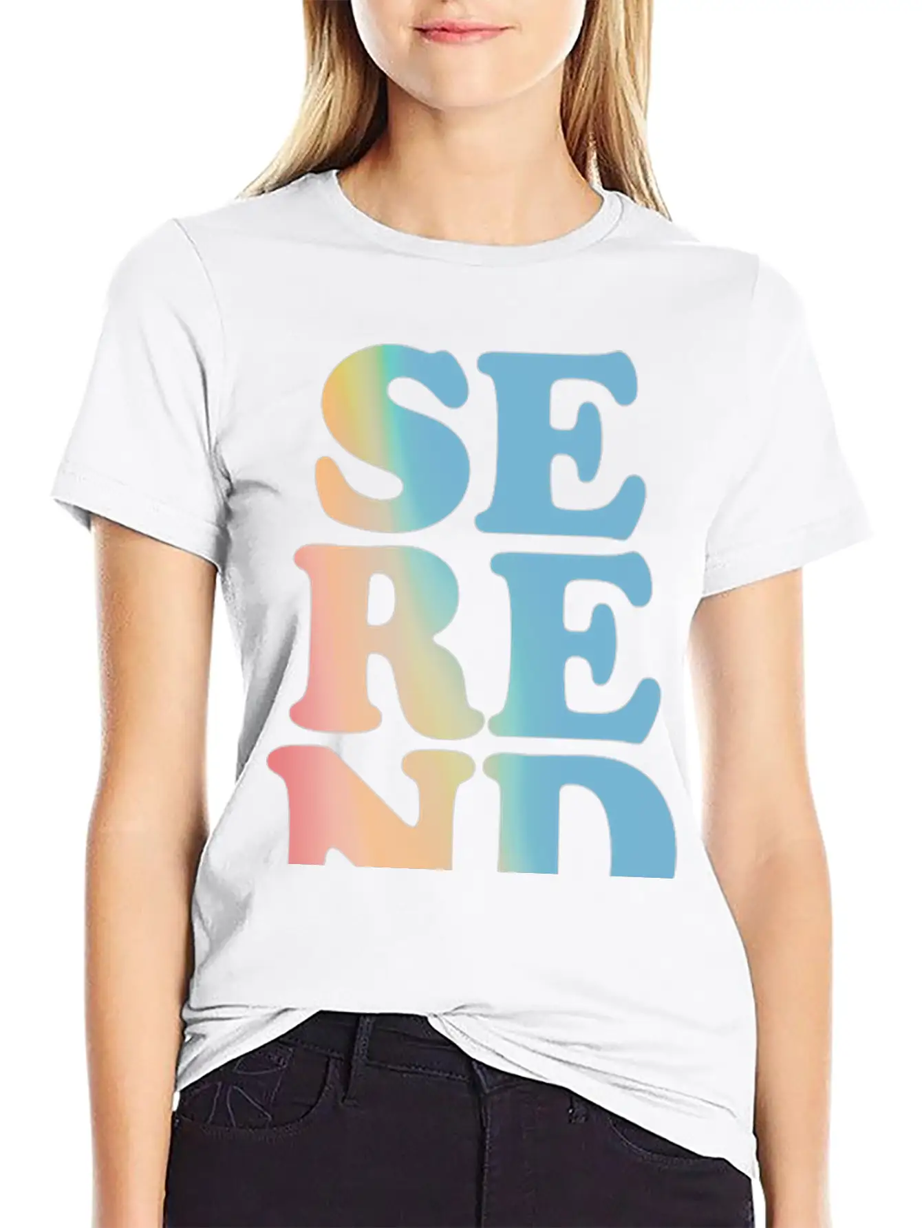 Serendipity Pastel Hoodies & Sweatshirts Unisex Short Sleeve Soft Cotton T-Shirt – Casual Everyday Wear