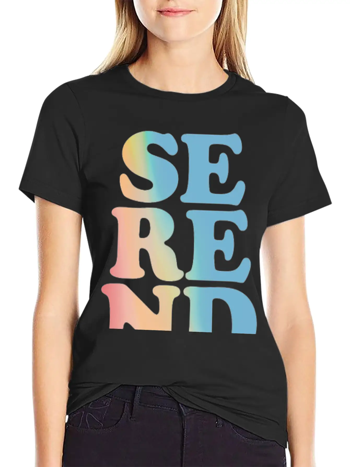 Serendipity Pastel Hoodies & Sweatshirts Unisex Short Sleeve Soft Cotton T-Shirt – Casual Everyday Wear
