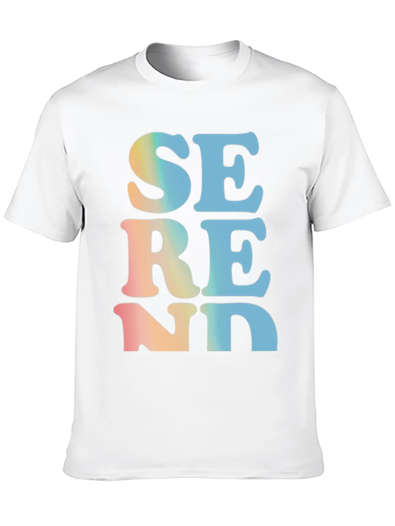 Serendipity Pastel Hoodies & Sweatshirts Unisex Short Sleeve Soft Cotton T-Shirt – Casual Everyday Wear