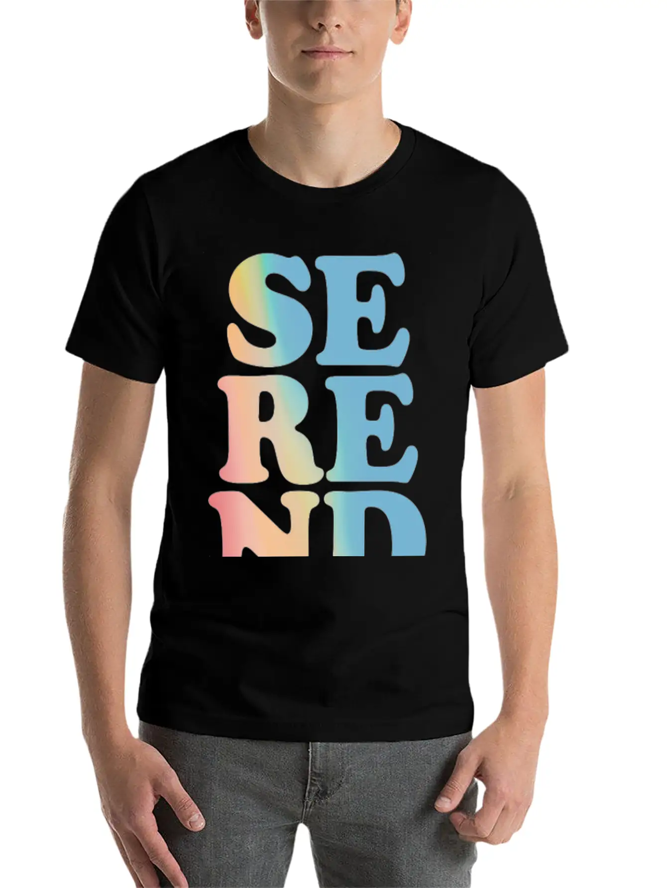 Serendipity Pastel Hoodies & Sweatshirts Unisex Short Sleeve Soft Cotton T-Shirt – Casual Everyday Wear