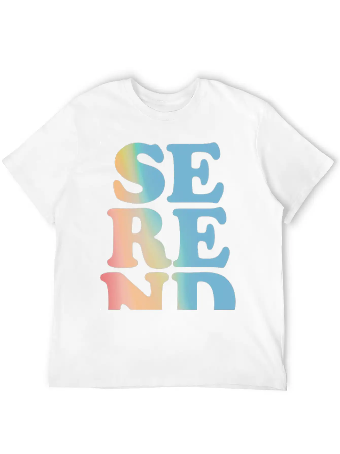 Serendipity Pastel Hoodies & Sweatshirts Unisex Short Sleeve Soft Cotton T-Shirt – Casual Everyday Wear