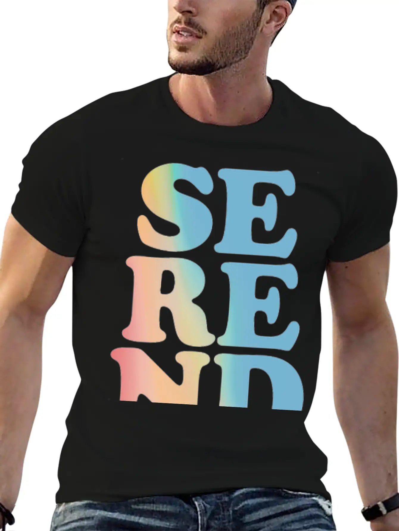 Serendipity Pastel Hoodies & Sweatshirts Unisex Short Sleeve Soft Cotton T-Shirt – Casual Everyday Wear