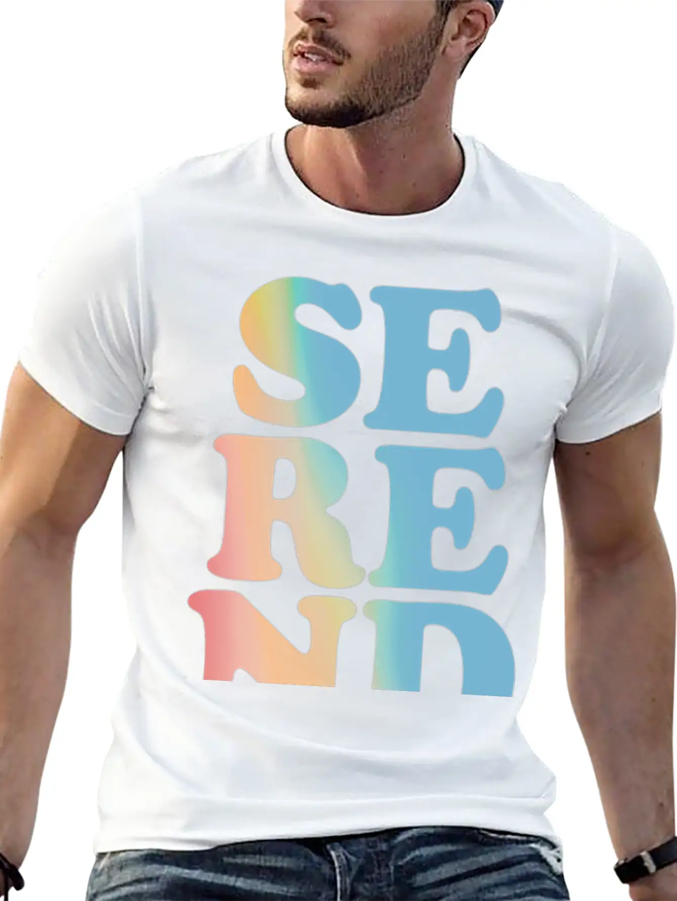 Serendipity Pastel Hoodies & Sweatshirts Unisex Short Sleeve Soft Cotton T-Shirt – Casual Everyday Wear