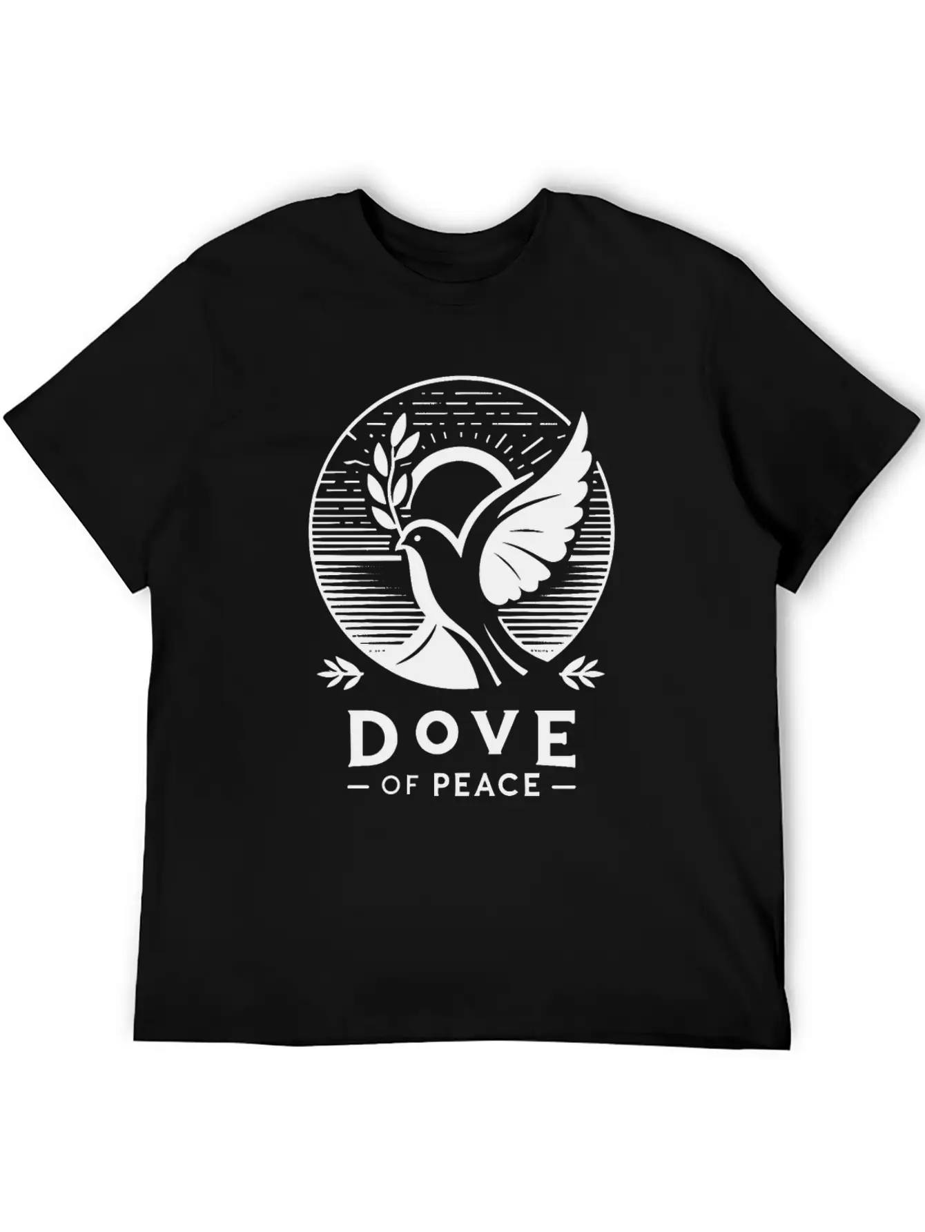 Serene Sunrise: Dove Of Peace T-Shirt Comfortable Minimalist Graphic Tee – Summer Style Essential