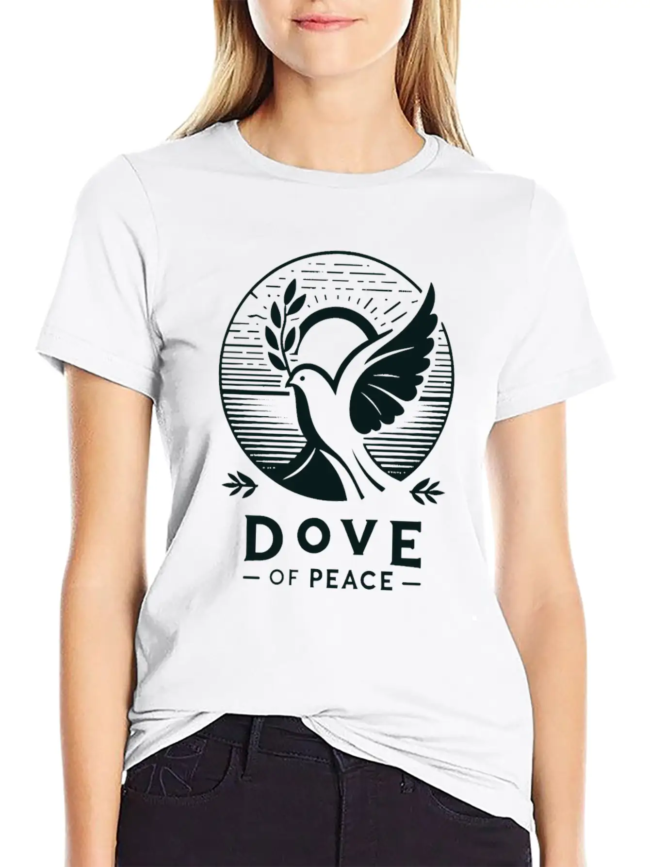 Serene Sunrise: Dove Of Peace T-Shirt Comfortable Minimalist Graphic Tee – Summer Style Essential