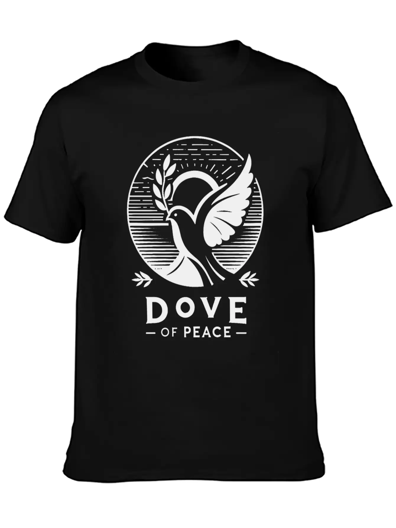 Serene Sunrise: Dove Of Peace T-Shirt Comfortable Minimalist Graphic Tee – Summer Style Essential