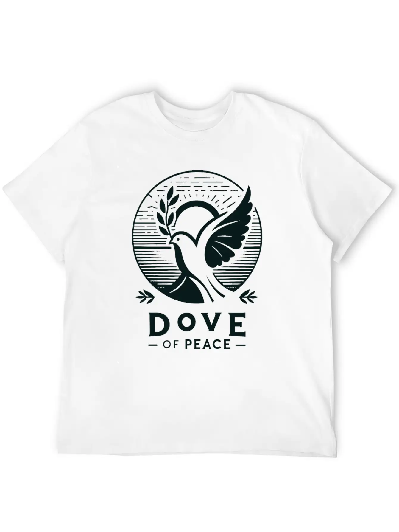 Serene Sunrise: Dove Of Peace T-Shirt Comfortable Minimalist Graphic Tee – Summer Style Essential