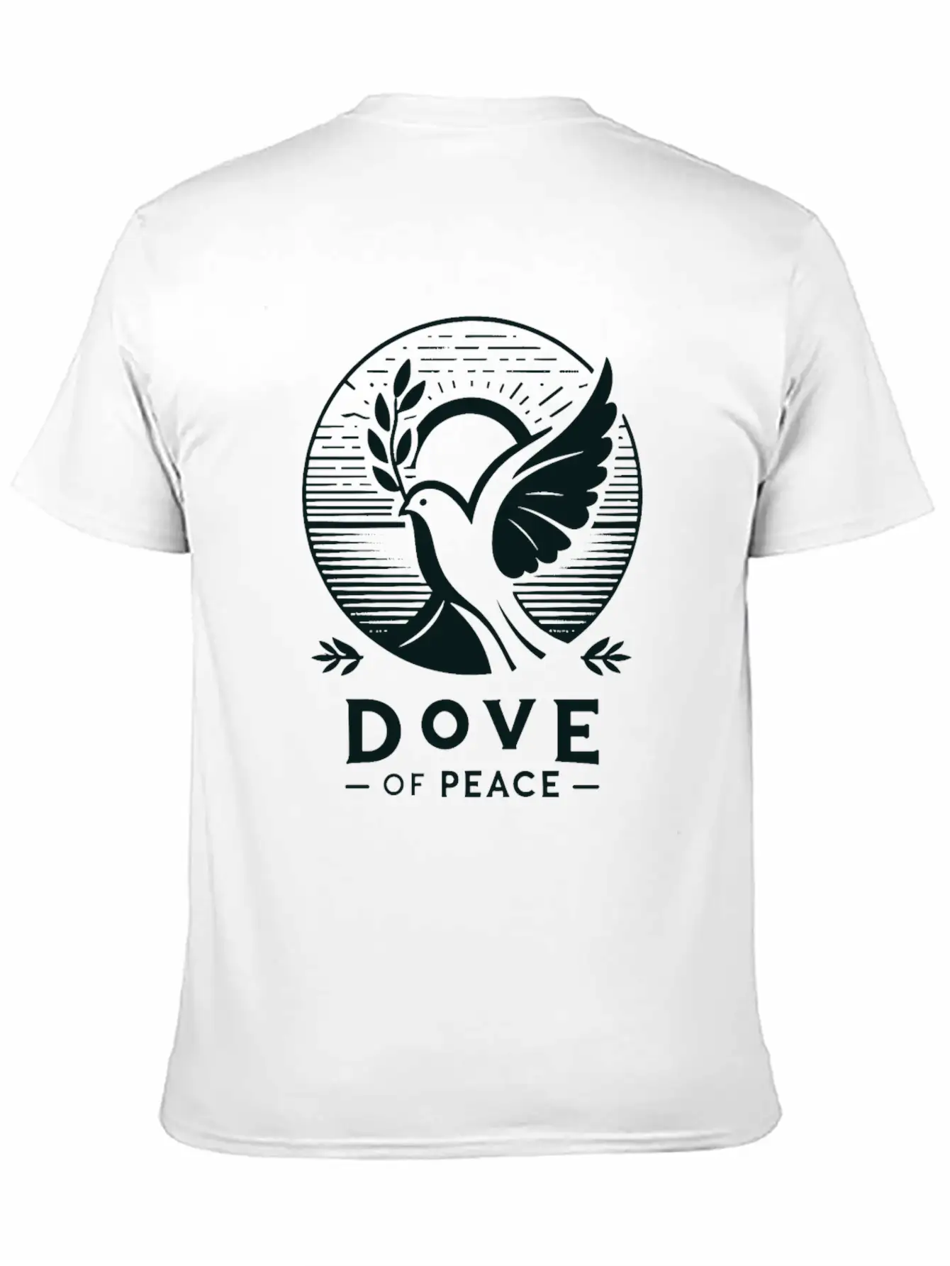 Serene Sunrise: Dove Of Peace T-Shirt Comfortable Minimalist Graphic Tee – Summer Style Essential