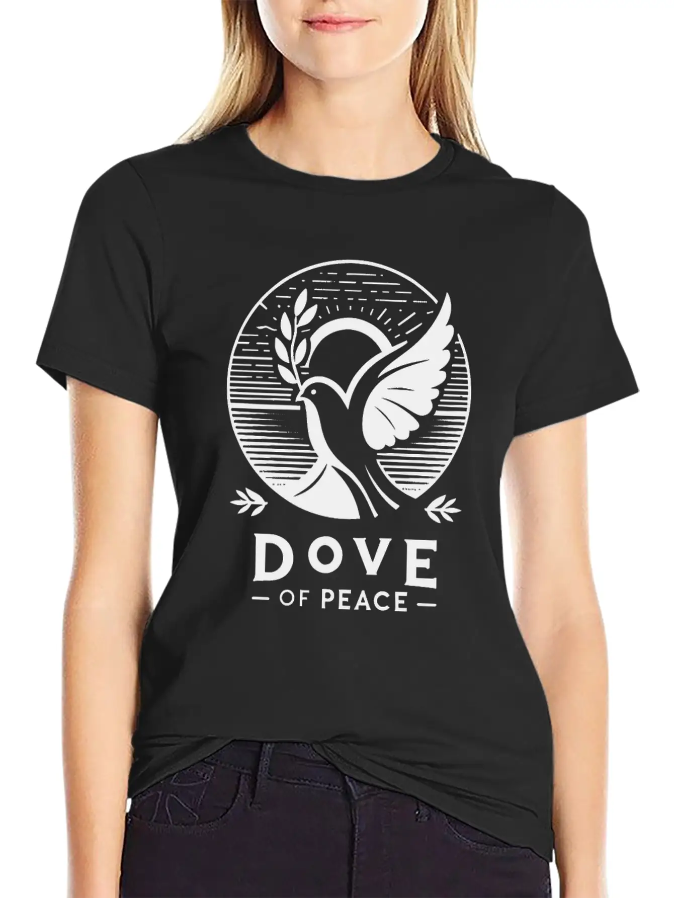 Serene Sunrise: Dove Of Peace T-Shirt Comfortable Minimalist Graphic Tee – Summer Style Essential