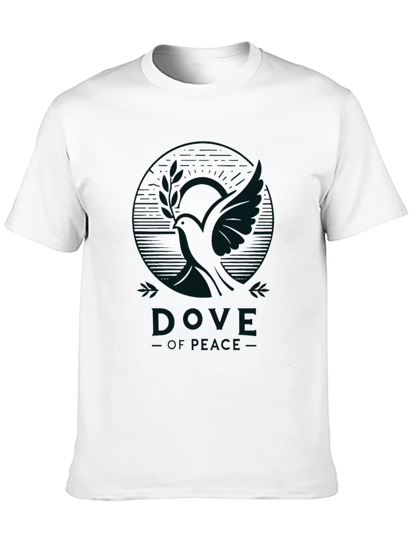 Serene Sunrise: Dove Of Peace T-Shirt Comfortable Minimalist Graphic Tee – Summer Style Essential