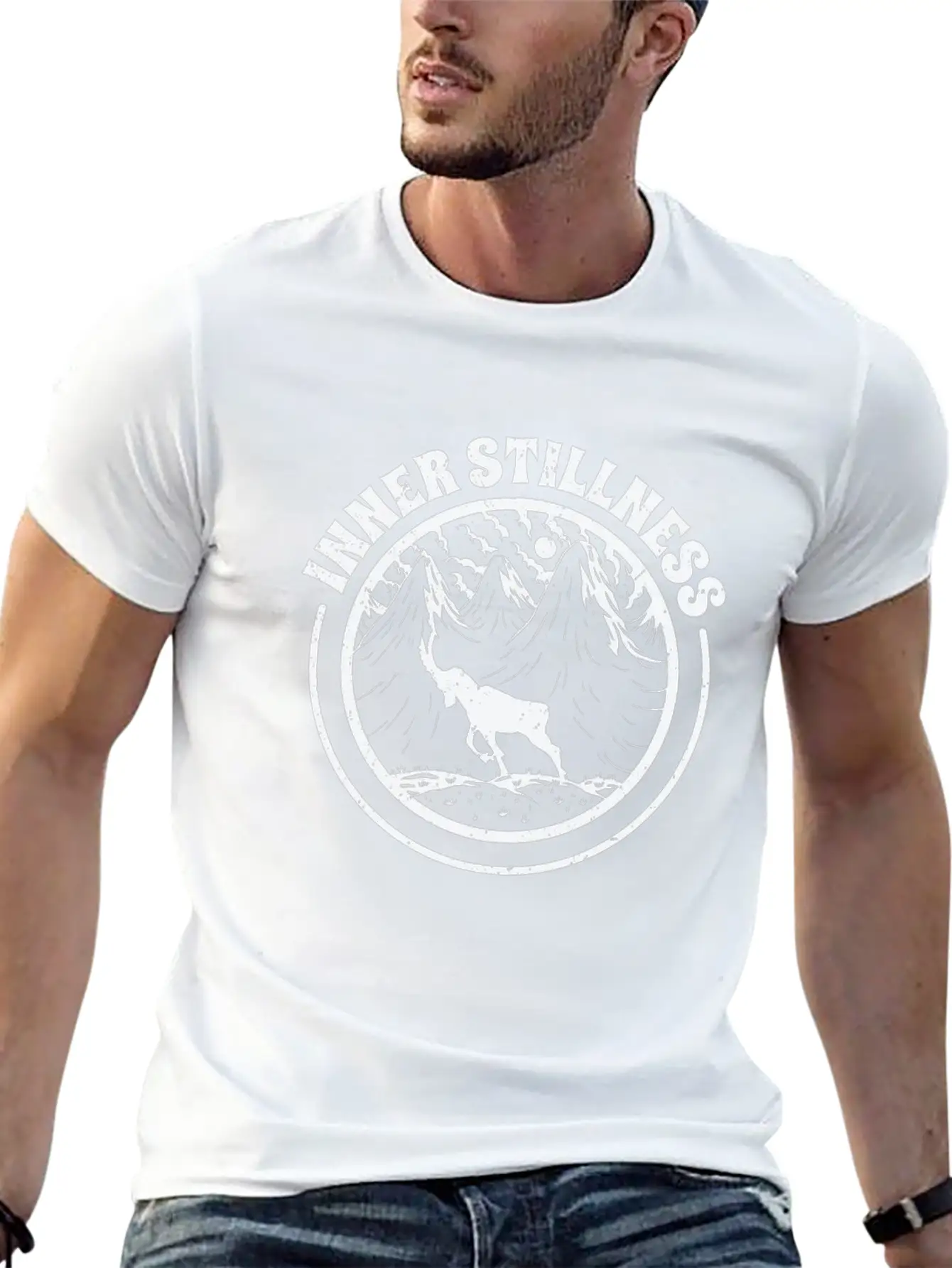 Serenity Nature Lover Hiking Mountains Campers Stylish Everyday T-Shirt – Unisex Basic Cotton Tee