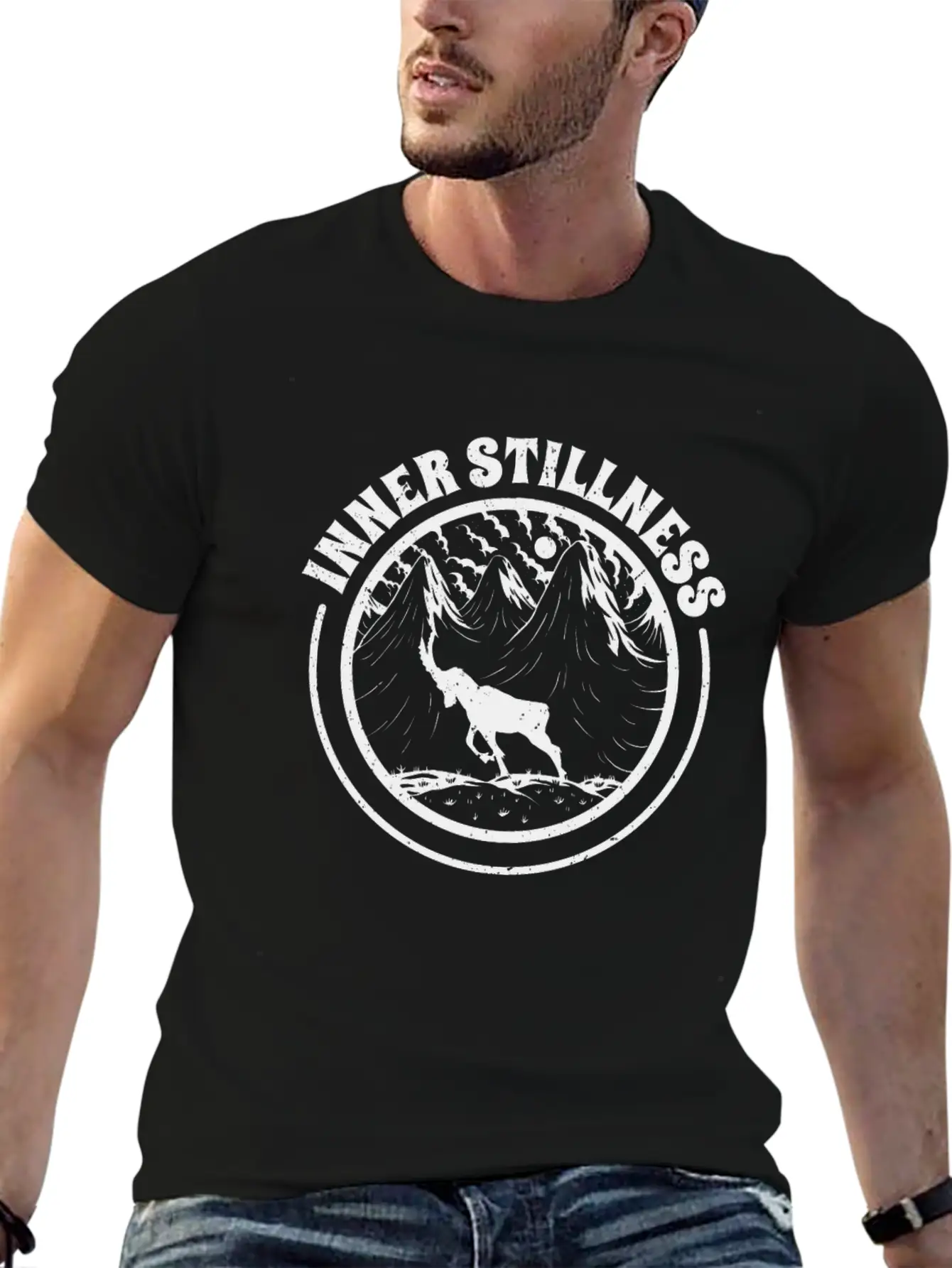 Serenity Nature Lover Hiking Mountains Campers Stylish Everyday T-Shirt – Unisex Basic Cotton Tee