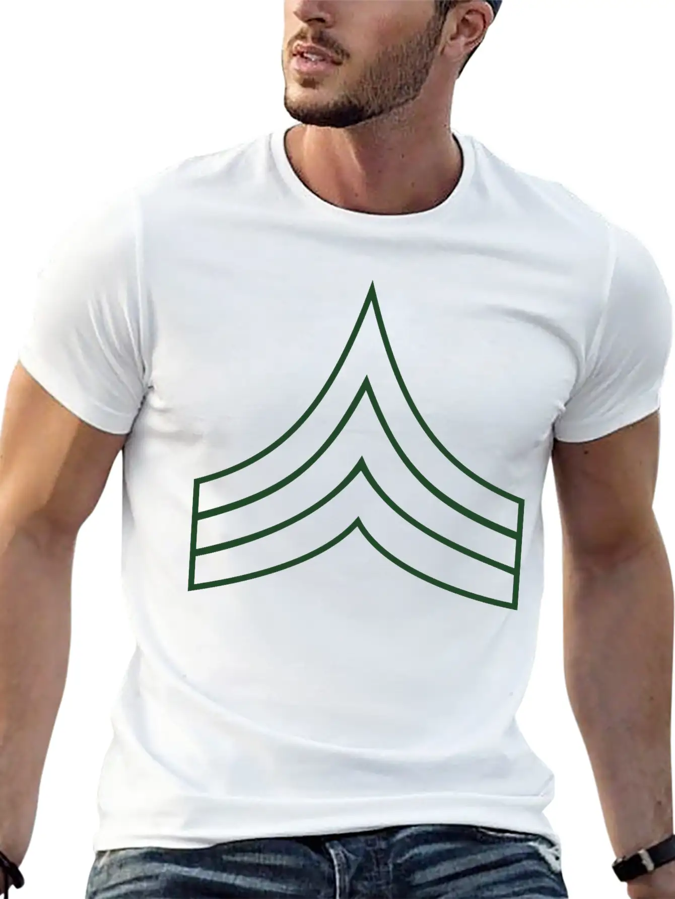 Sergeant Insignia Stylish Everyday T-Shirt – Unisex Basic Cotton Tee