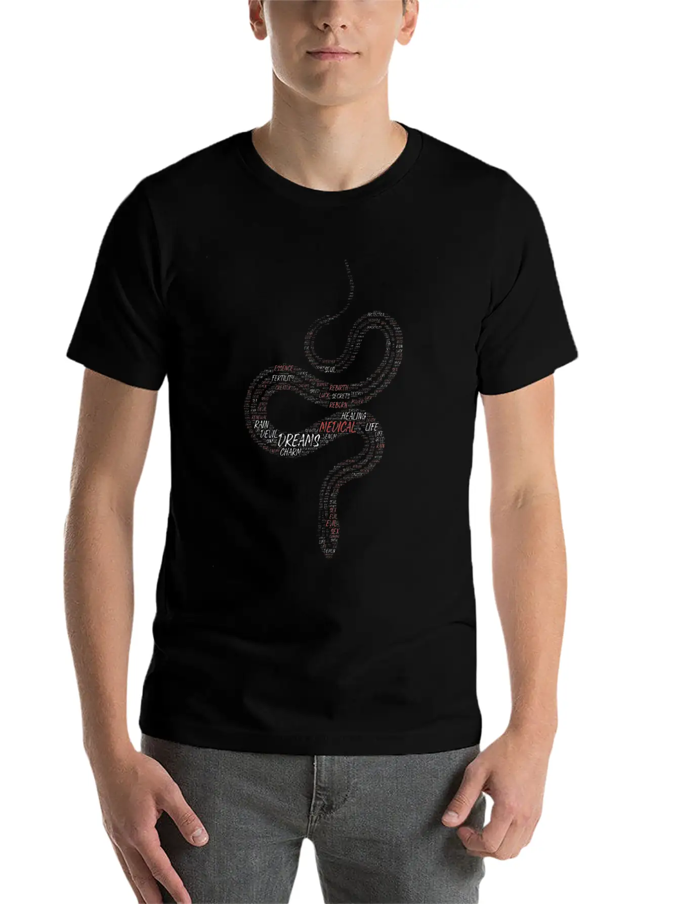 Serpentine Wisdom Timeless Short Sleeve Tee – Comfy And Minimalist Design