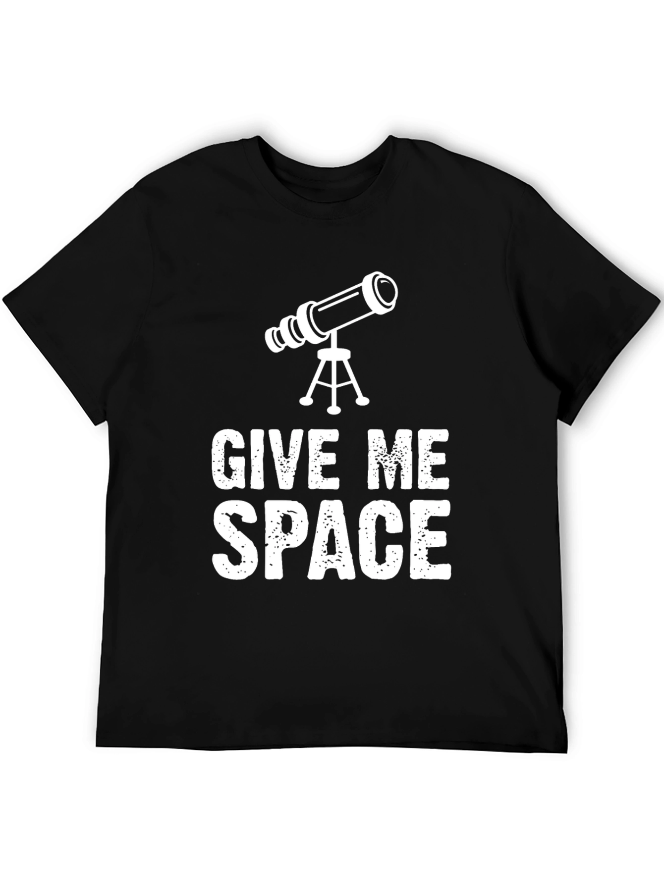 Give Me Space Telescope Black T-Shirt