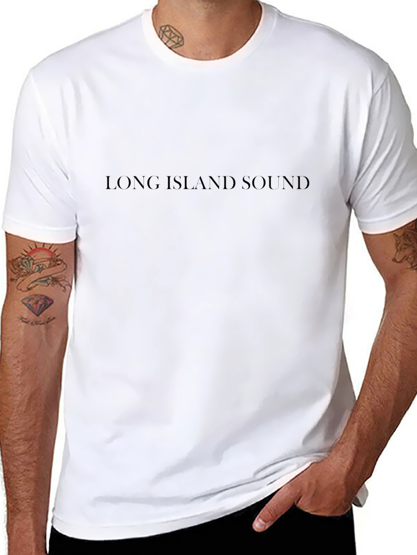 Long Island Sound Black T-Shirt