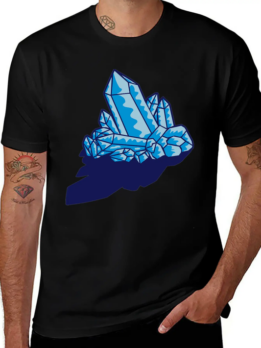 Shadow Crystal Gem Basic Graphic T-Shirt – Daily Comfort In Soft Cotton