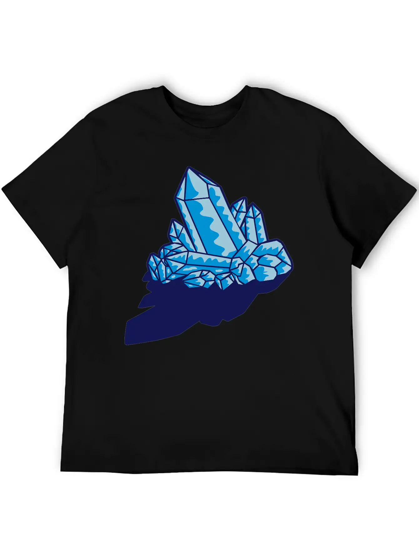 Shadow Crystal Gem Basic Graphic T-Shirt – Daily Comfort In Soft Cotton
