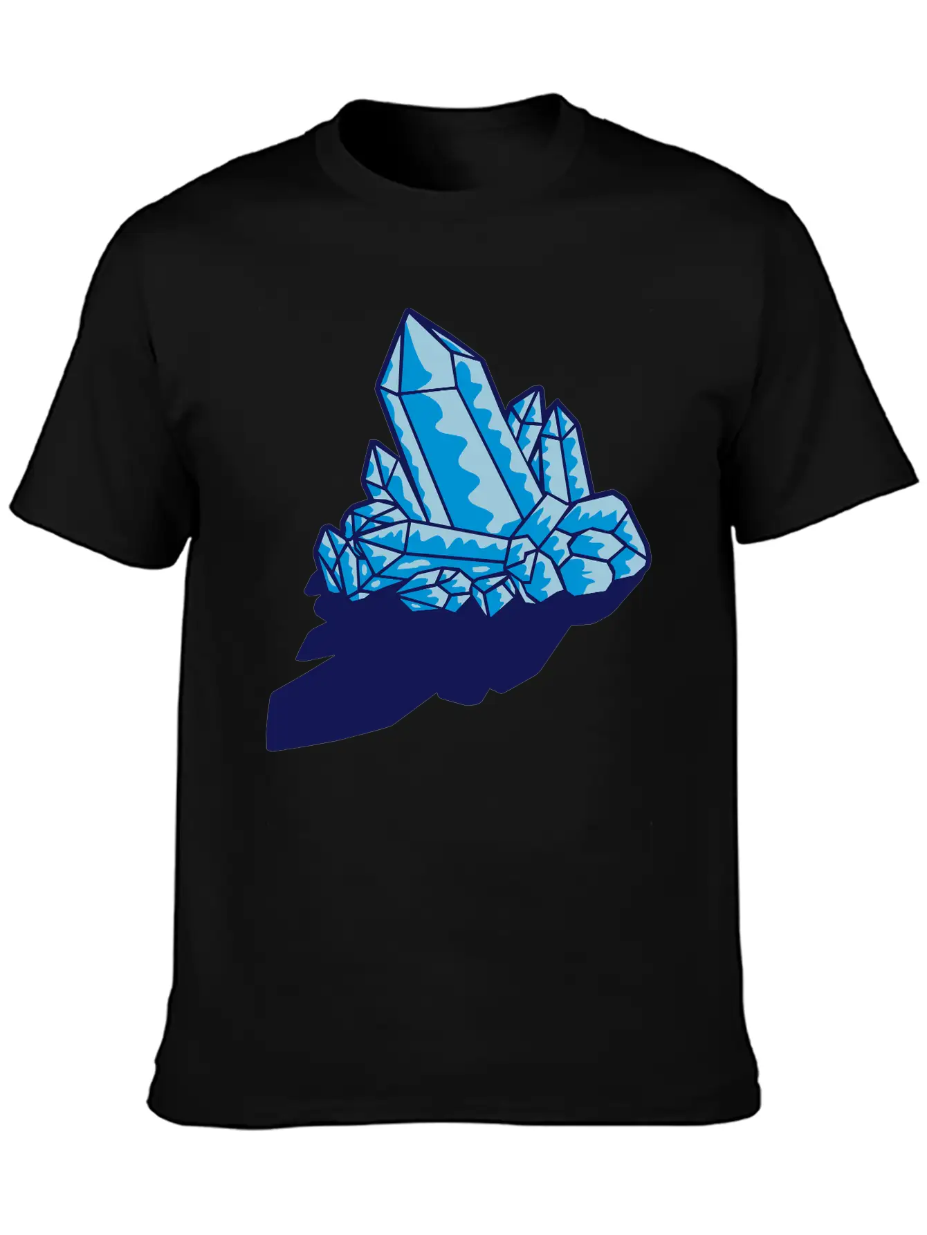 Shadow Crystal Gem Basic Graphic T-Shirt – Daily Comfort In Soft Cotton