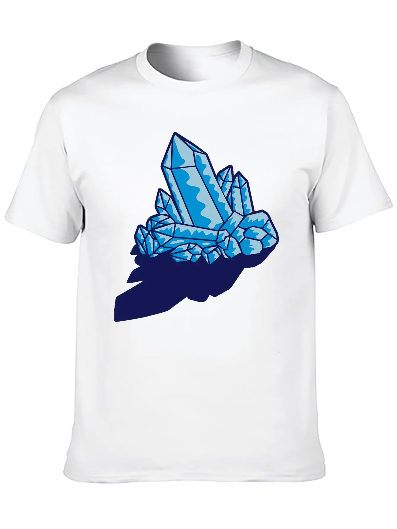 Shadow Crystal Gem Basic Graphic T-Shirt – Daily Comfort In Soft Cotton