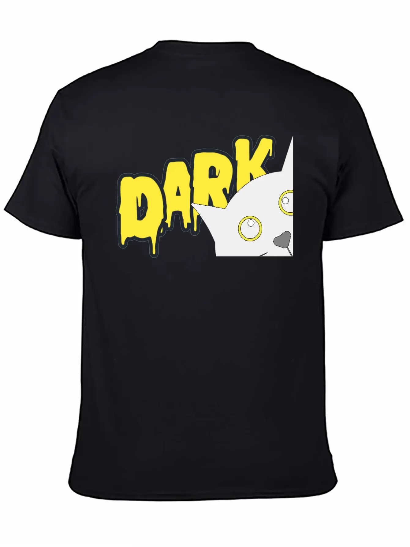 "Shadowed Cat: Embrace The Mystery" Stylish Everyday T-Shirt – Unisex Basic Cotton Tee