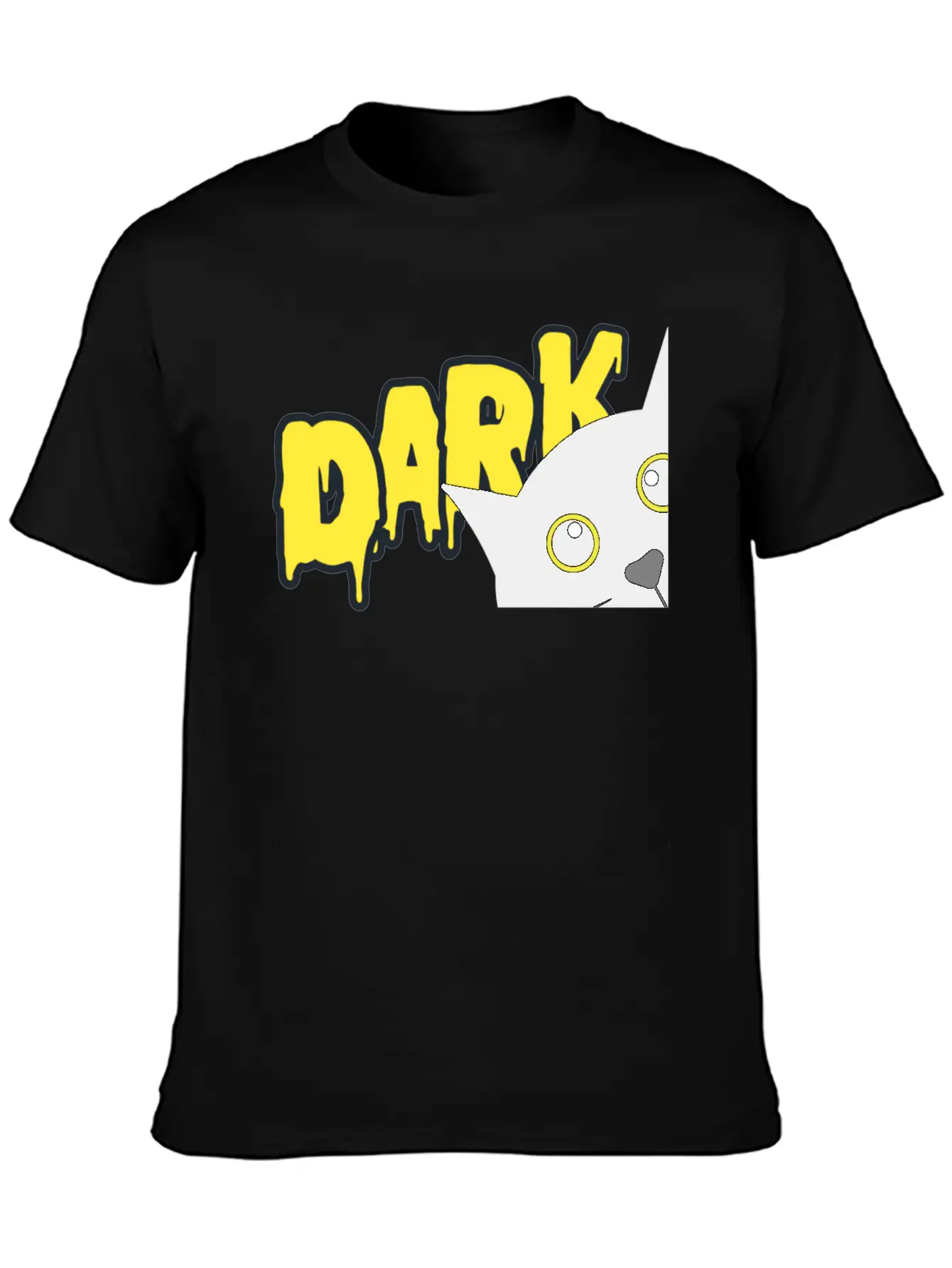 "Shadowed Cat: Embrace The Mystery" Stylish Everyday T-Shirt – Unisex Basic Cotton Tee