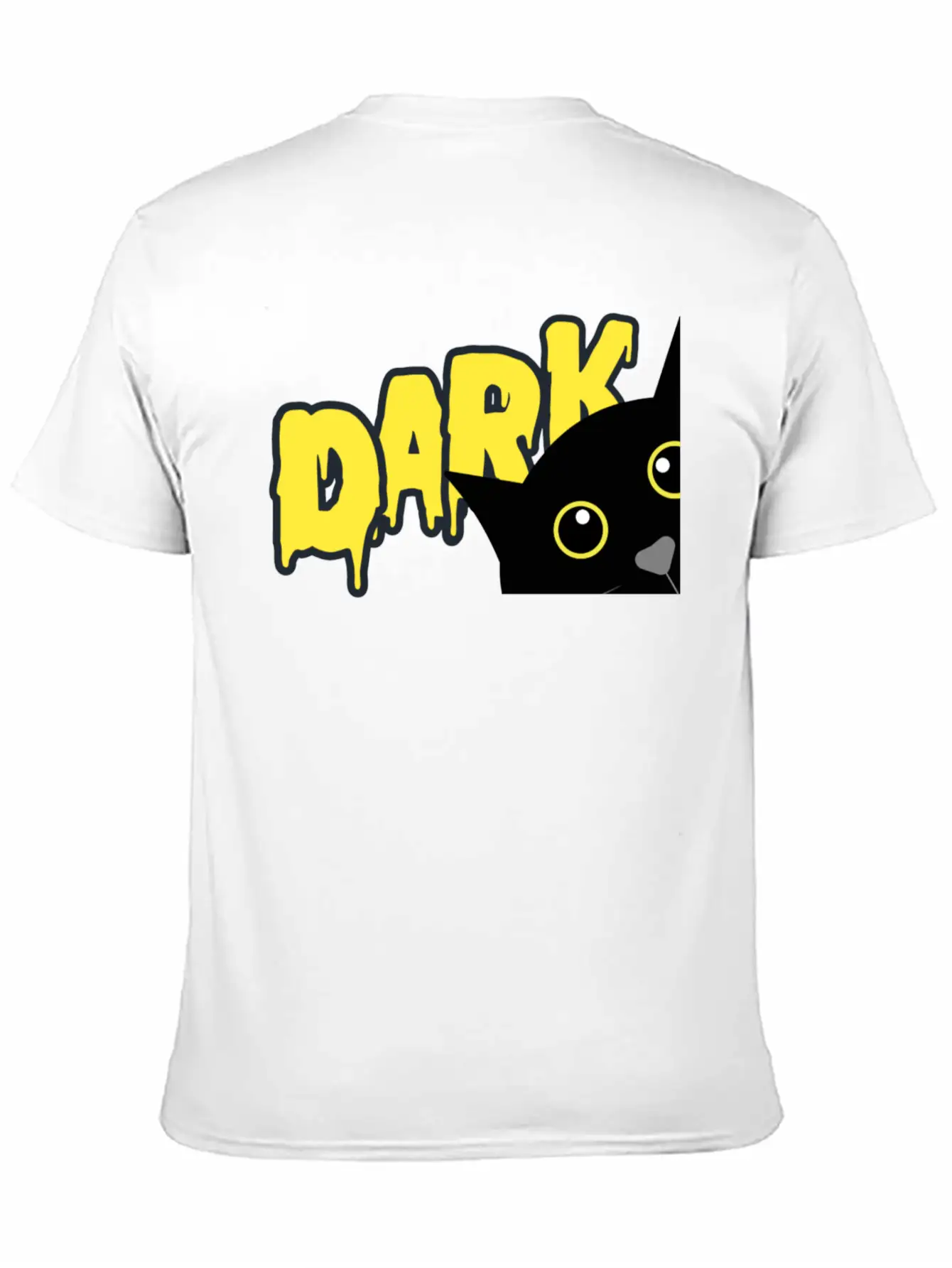 "Shadowed Cat: Embrace The Mystery" Stylish Everyday T-Shirt – Unisex Basic Cotton Tee