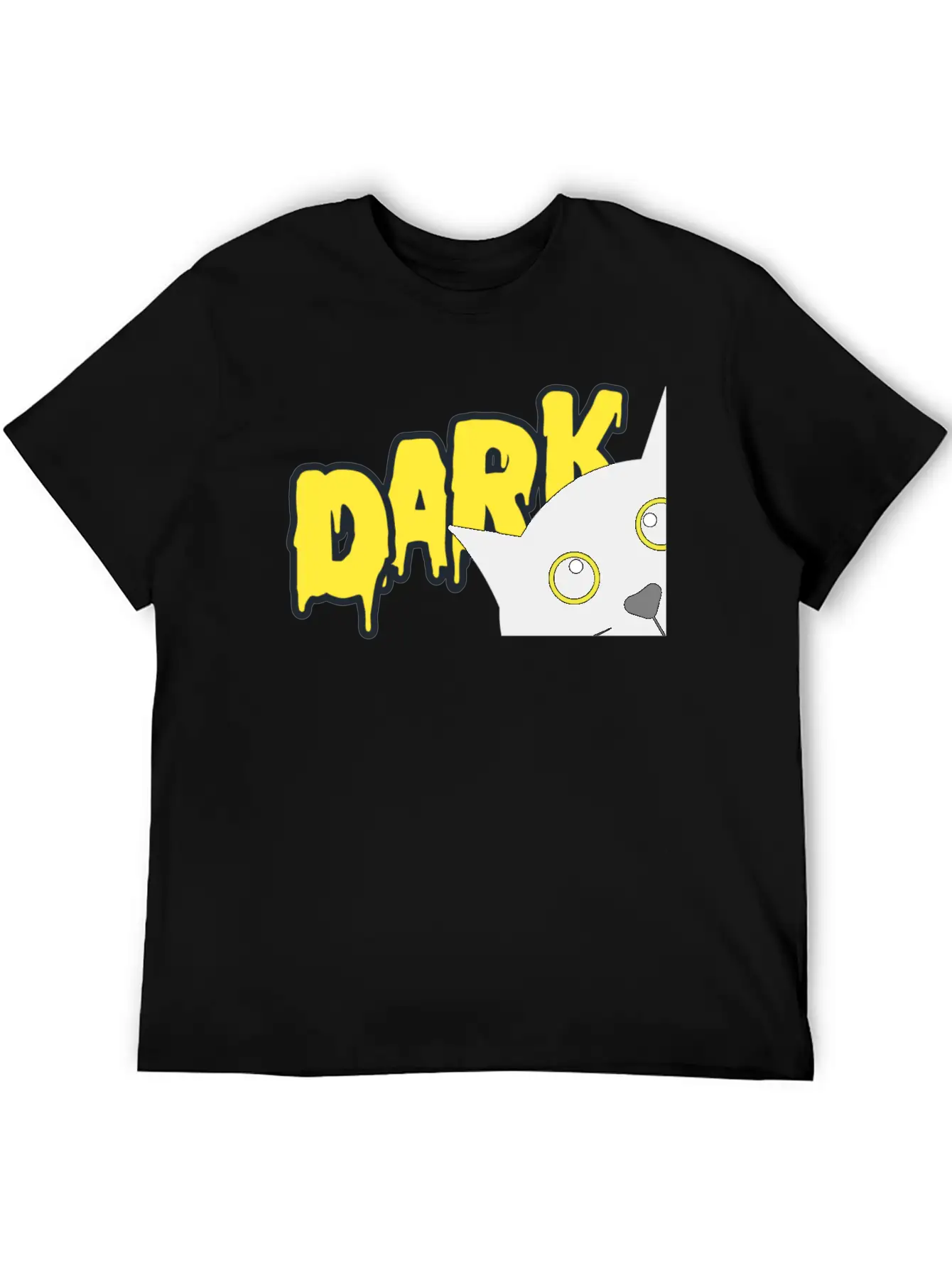 "Shadowed Cat: Embrace The Mystery" Stylish Everyday T-Shirt – Unisex Basic Cotton Tee