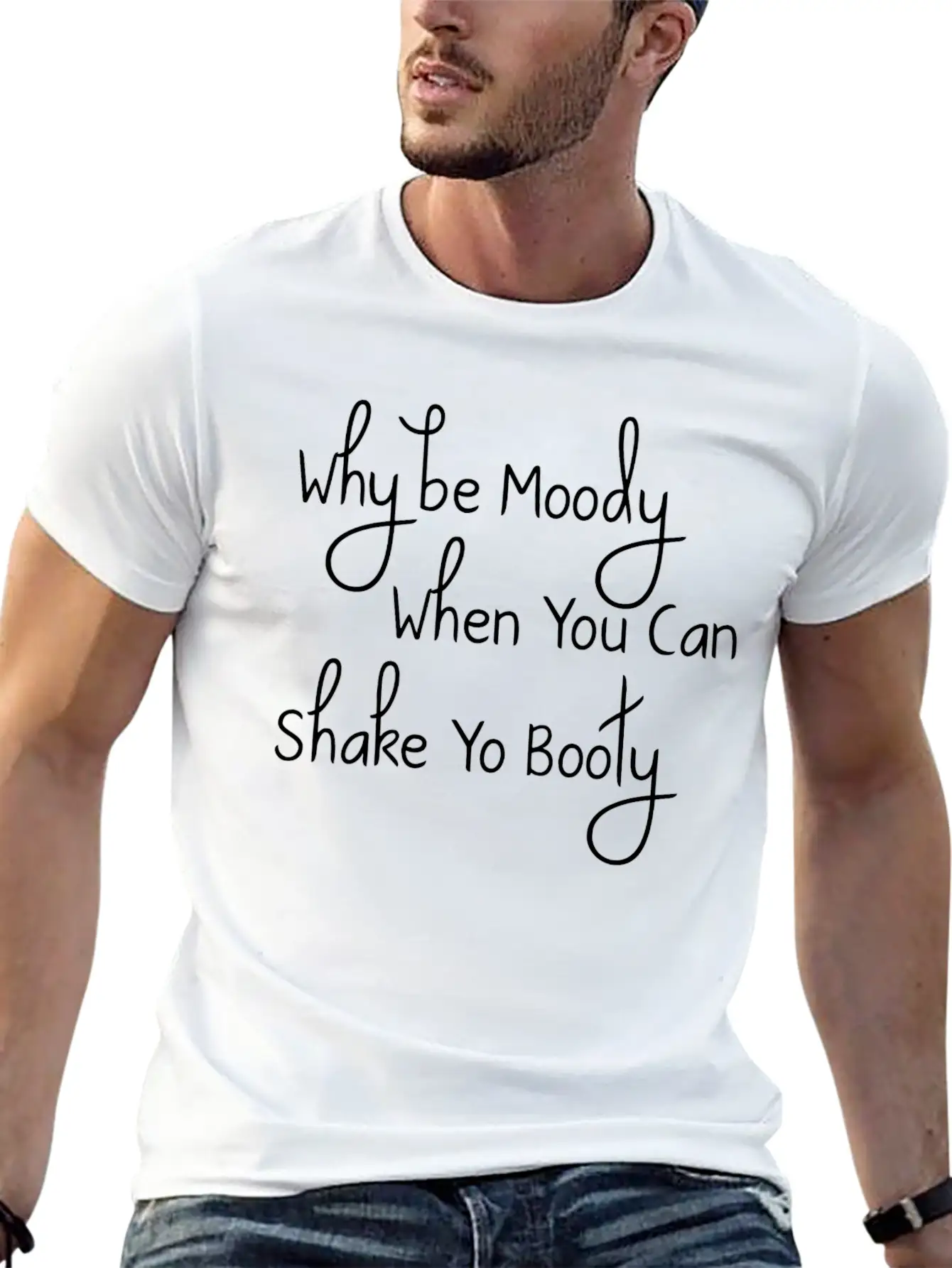 SHAKE-YO-BOOTY Unisex Short Sleeve Soft Cotton T-Shirt – Casual Everyday Wear