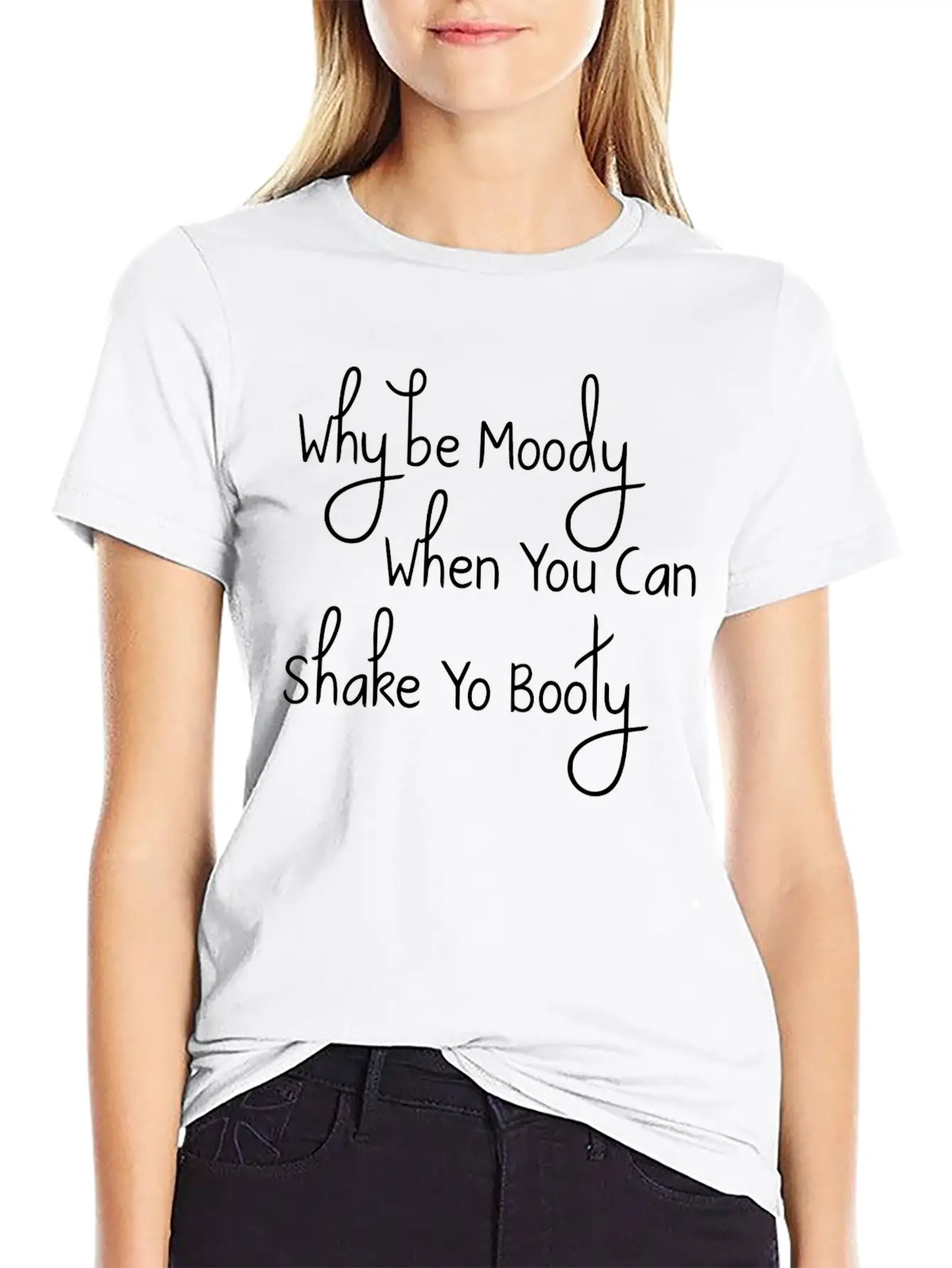 SHAKE-YO-BOOTY Unisex Short Sleeve Soft Cotton T-Shirt – Casual Everyday Wear