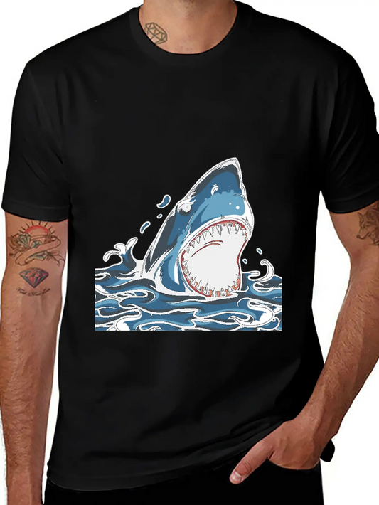 Shark Attack Timeless Short Sleeve Tee – Comfy And Minimalist Design