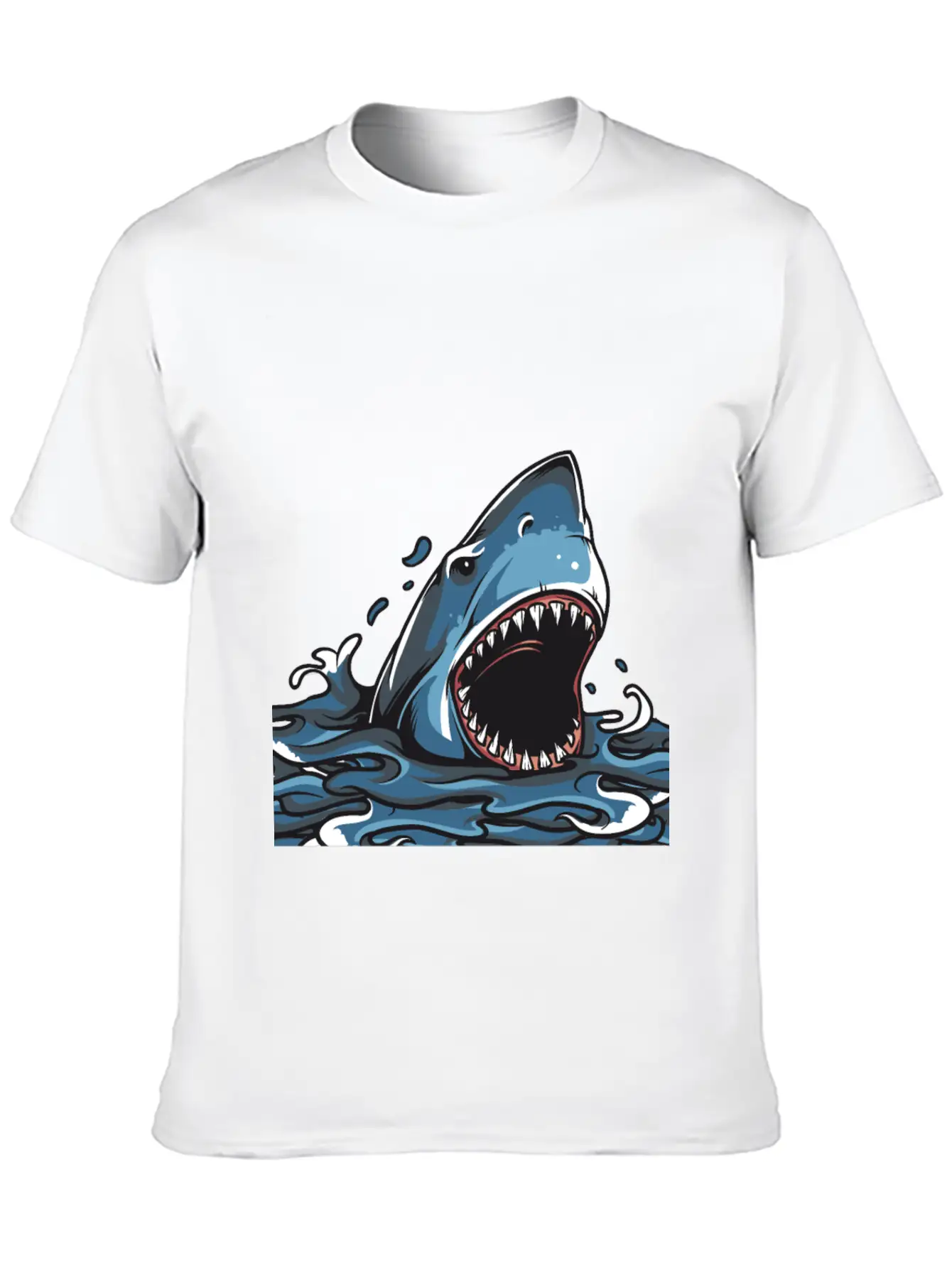 Shark Attack Timeless Short Sleeve Tee – Comfy And Minimalist Design
