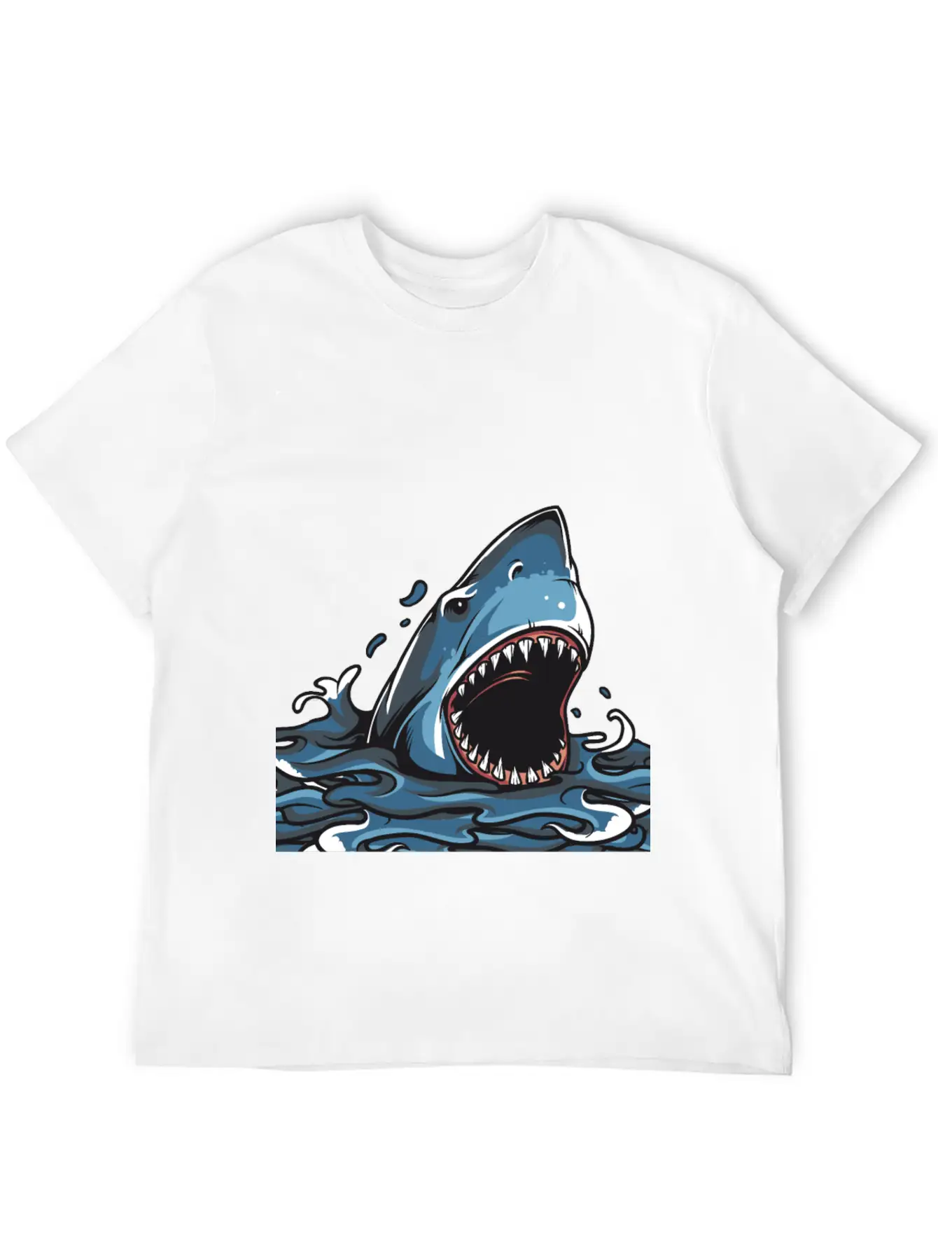Shark Attack Timeless Short Sleeve Tee – Comfy And Minimalist Design
