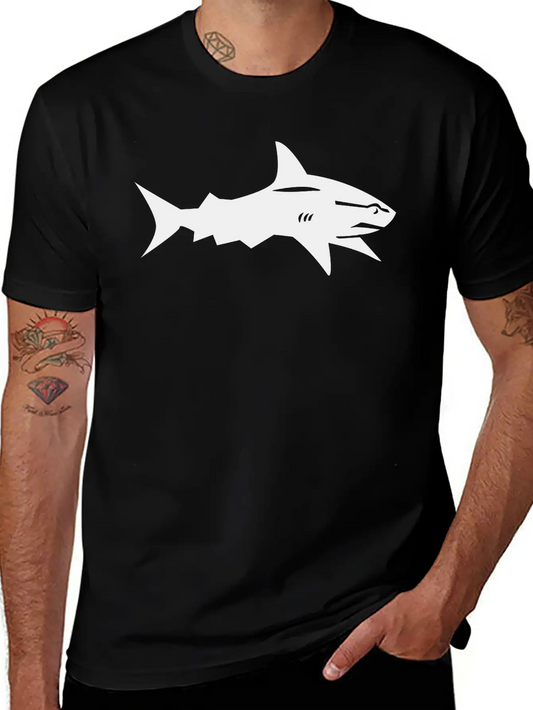 Shark Comfortable Minimalist Graphic Tee – Summer Style Essential