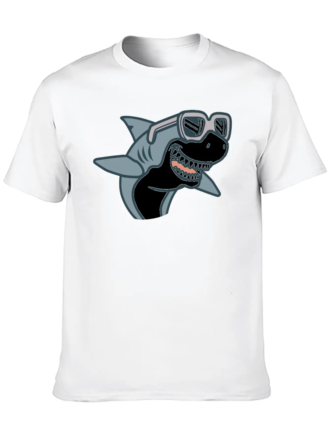 Shark Cool Comfortable Minimalist Graphic Tee – Summer Style Essential