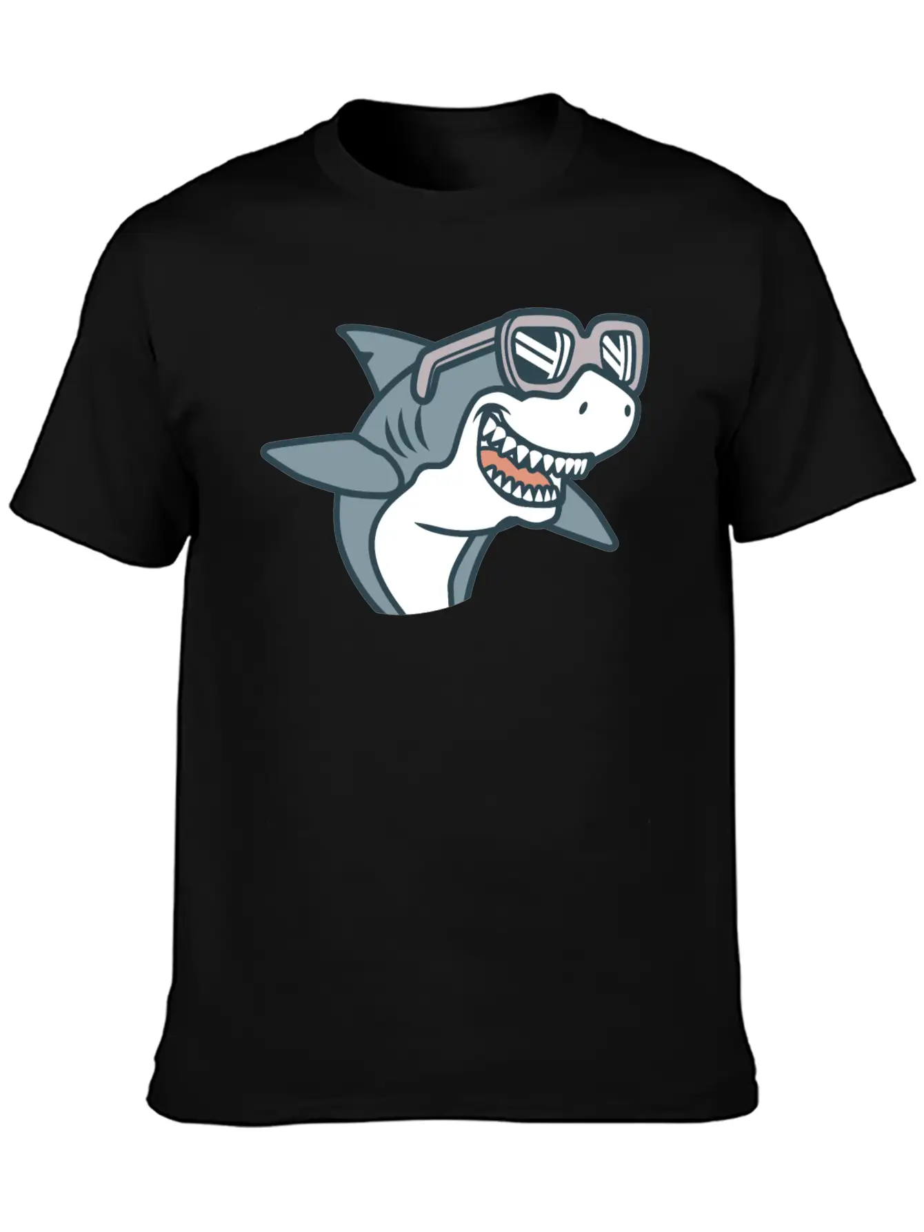 Shark Cool Comfortable Minimalist Graphic Tee – Summer Style Essential