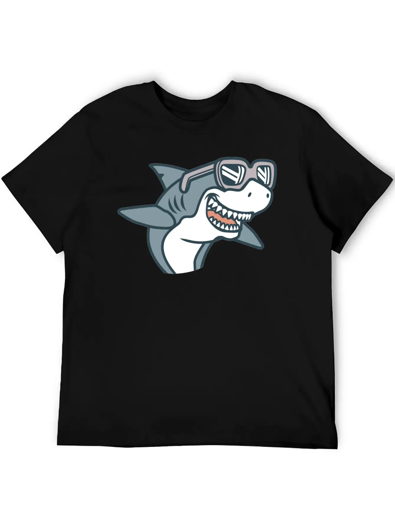 Shark Cool Comfortable Minimalist Graphic Tee – Summer Style Essential
