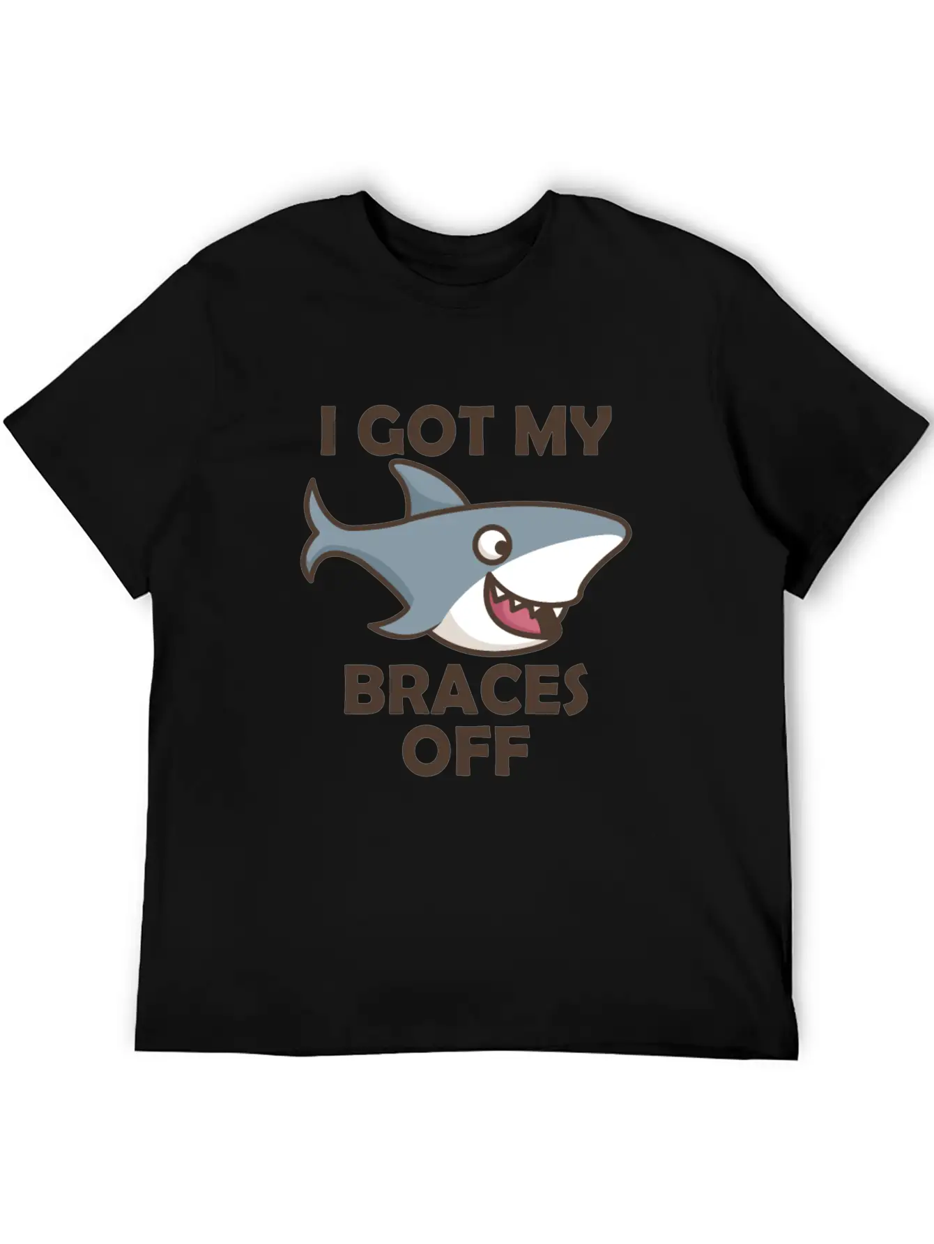 Shark Dental Braces Dental Hygiene Orthodontist Bo Stylish Everyday T-Shirt – Unisex Basic Cotton Tee