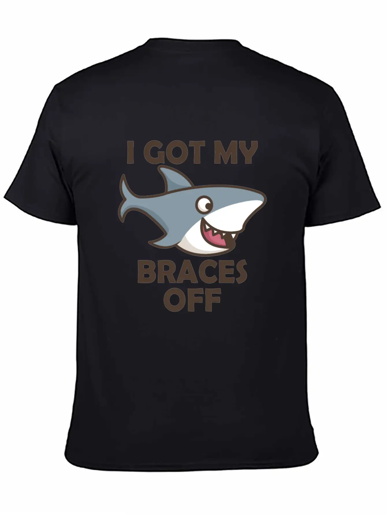 Shark Dental Braces Dental Hygiene Orthodontist Bo Stylish Everyday T-Shirt – Unisex Basic Cotton Tee