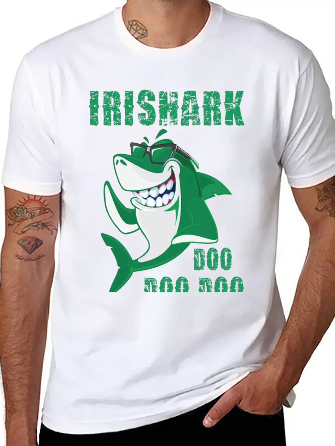Shark Patricks Stylish Everyday T-Shirt – Unisex Basic Cotton Tee