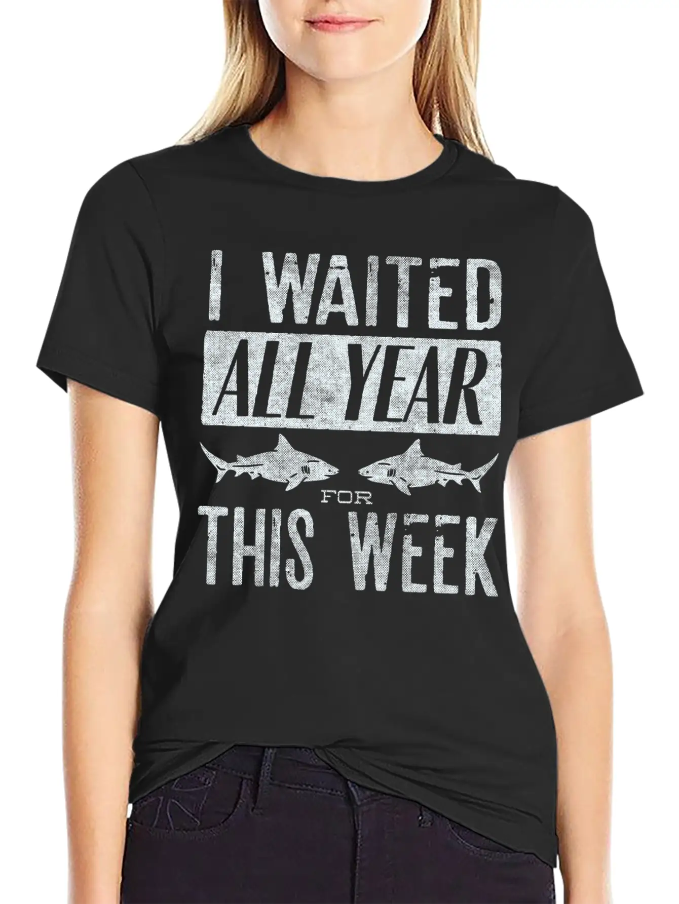 Shark, Sharks, Shark Jokes Unisex Short Sleeve Soft Cotton T-Shirt – Casual Everyday Wear