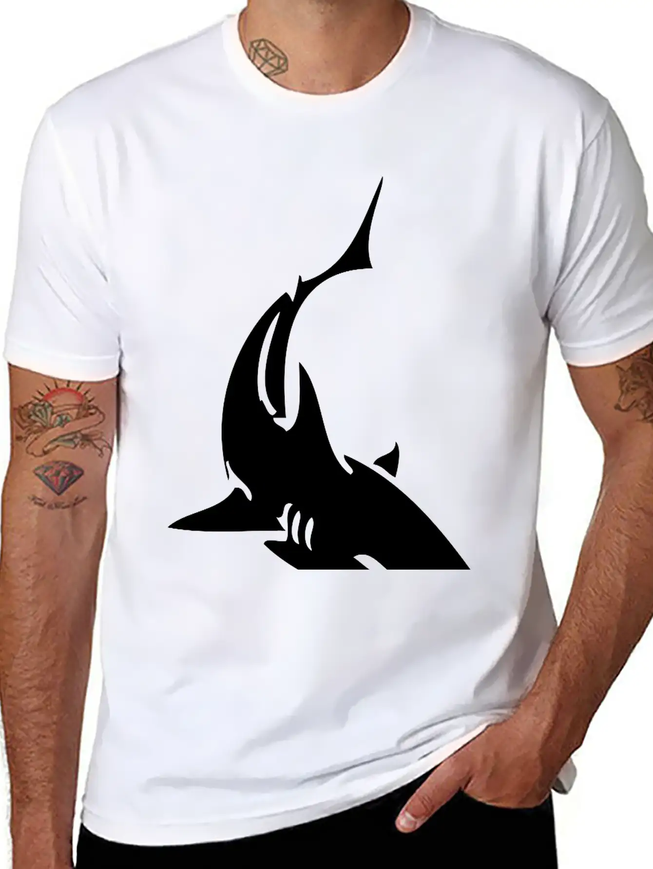 Shark Stylish Everyday T-Shirt – Unisex Basic Cotton Tee
