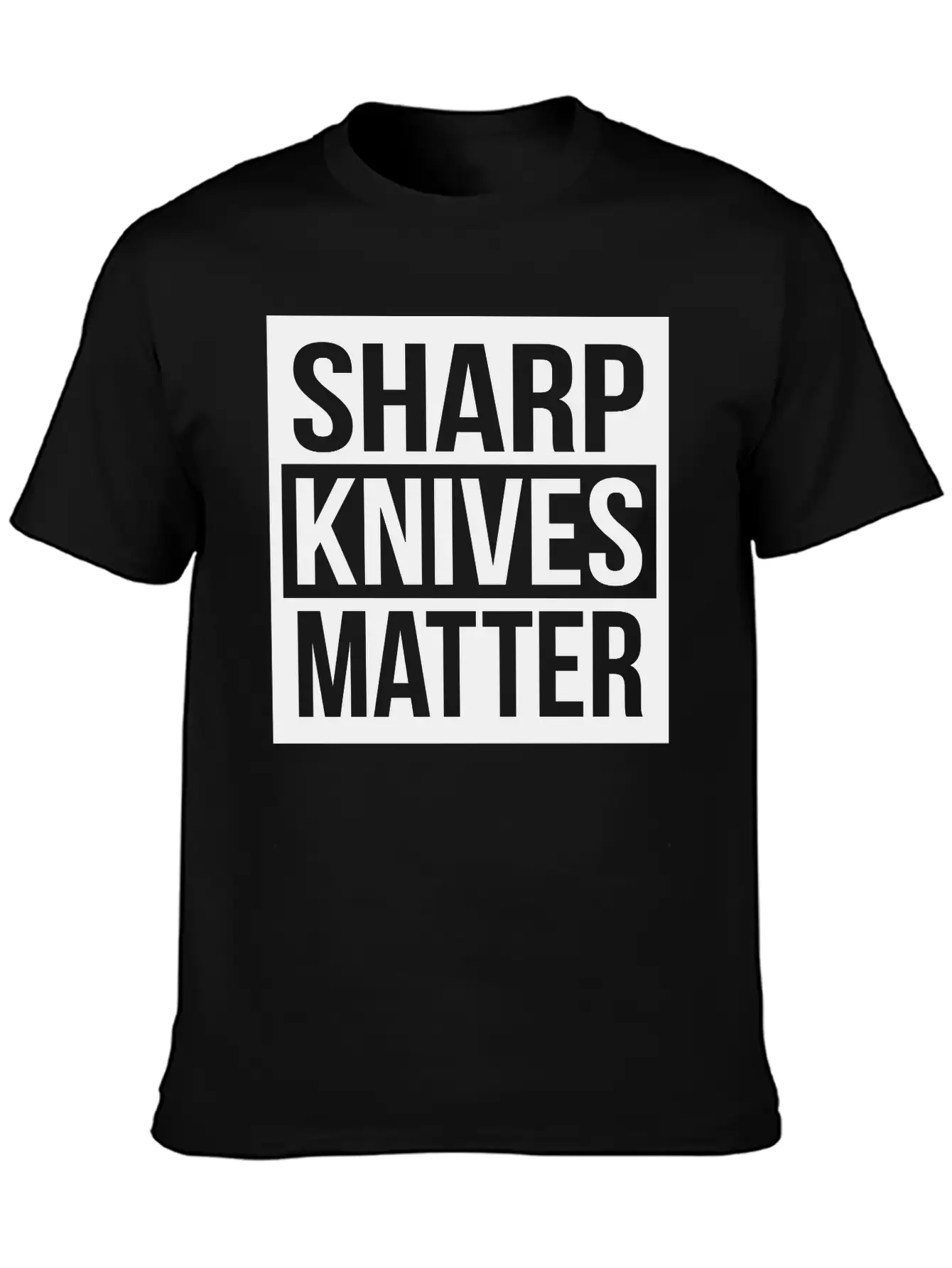 Sharp Knives Matter Comfortable Minimalist Graphic Tee – Summer Style Essential
