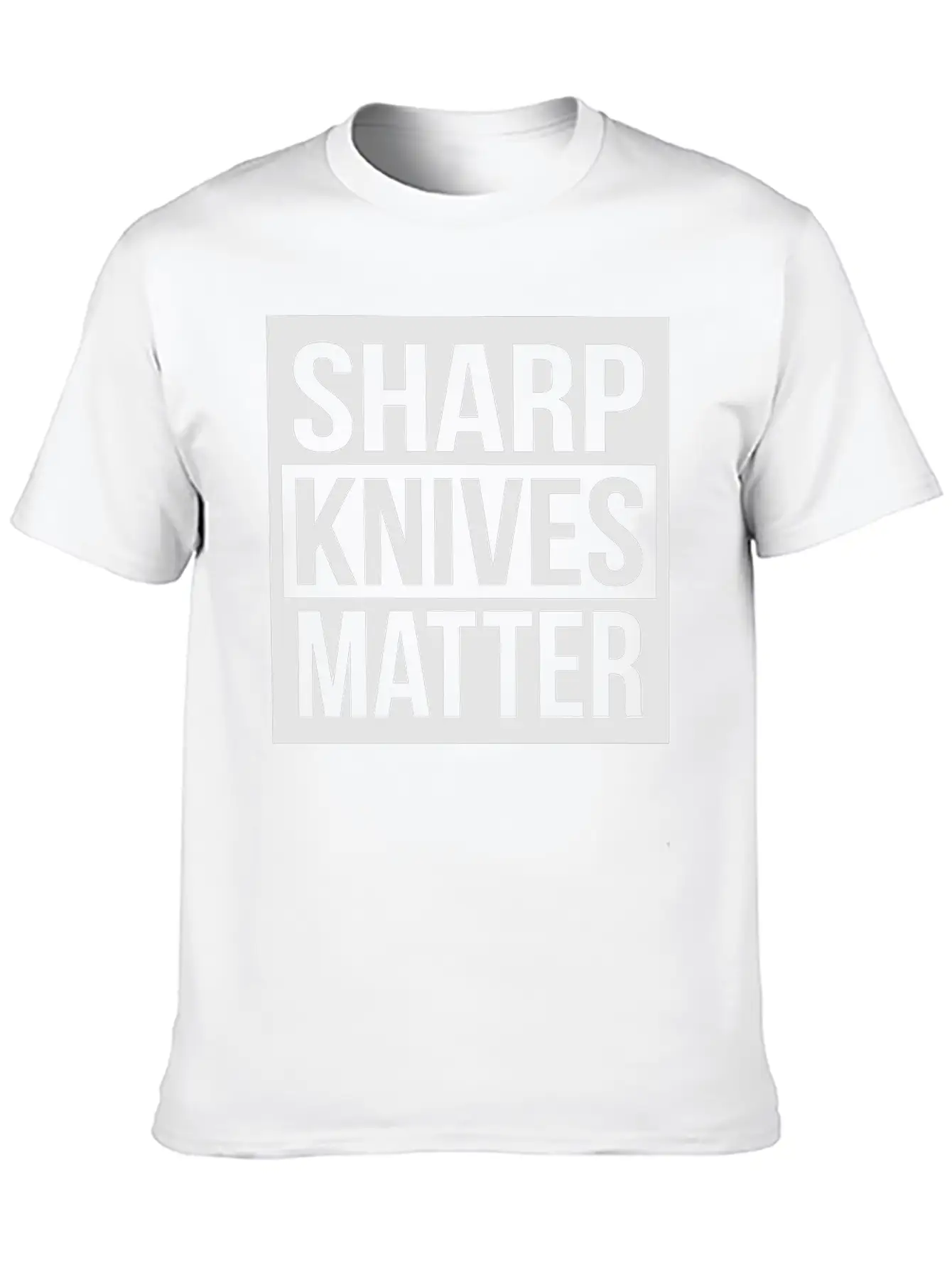 Sharp Knives Matter Comfortable Minimalist Graphic Tee – Summer Style Essential