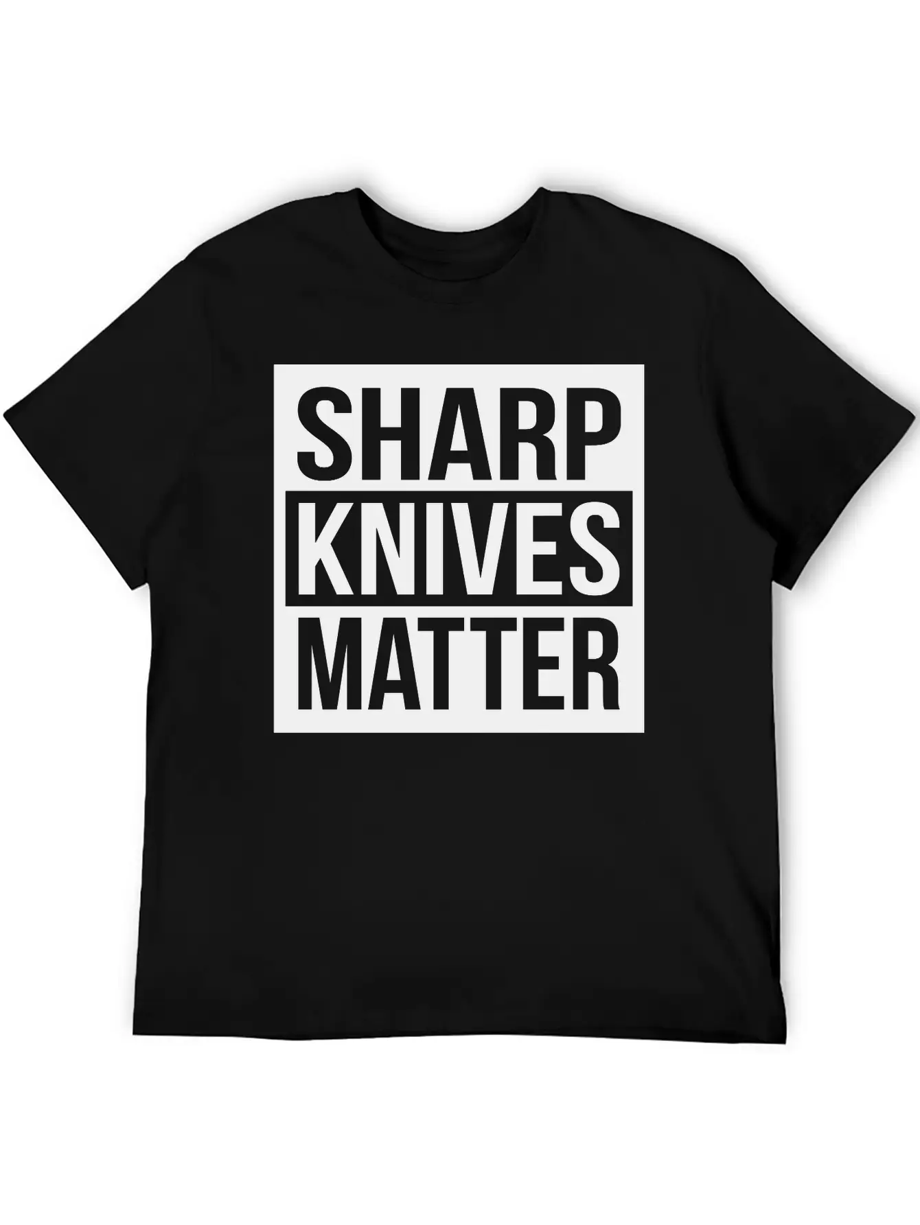 Sharp Knives Matter Comfortable Minimalist Graphic Tee – Summer Style Essential