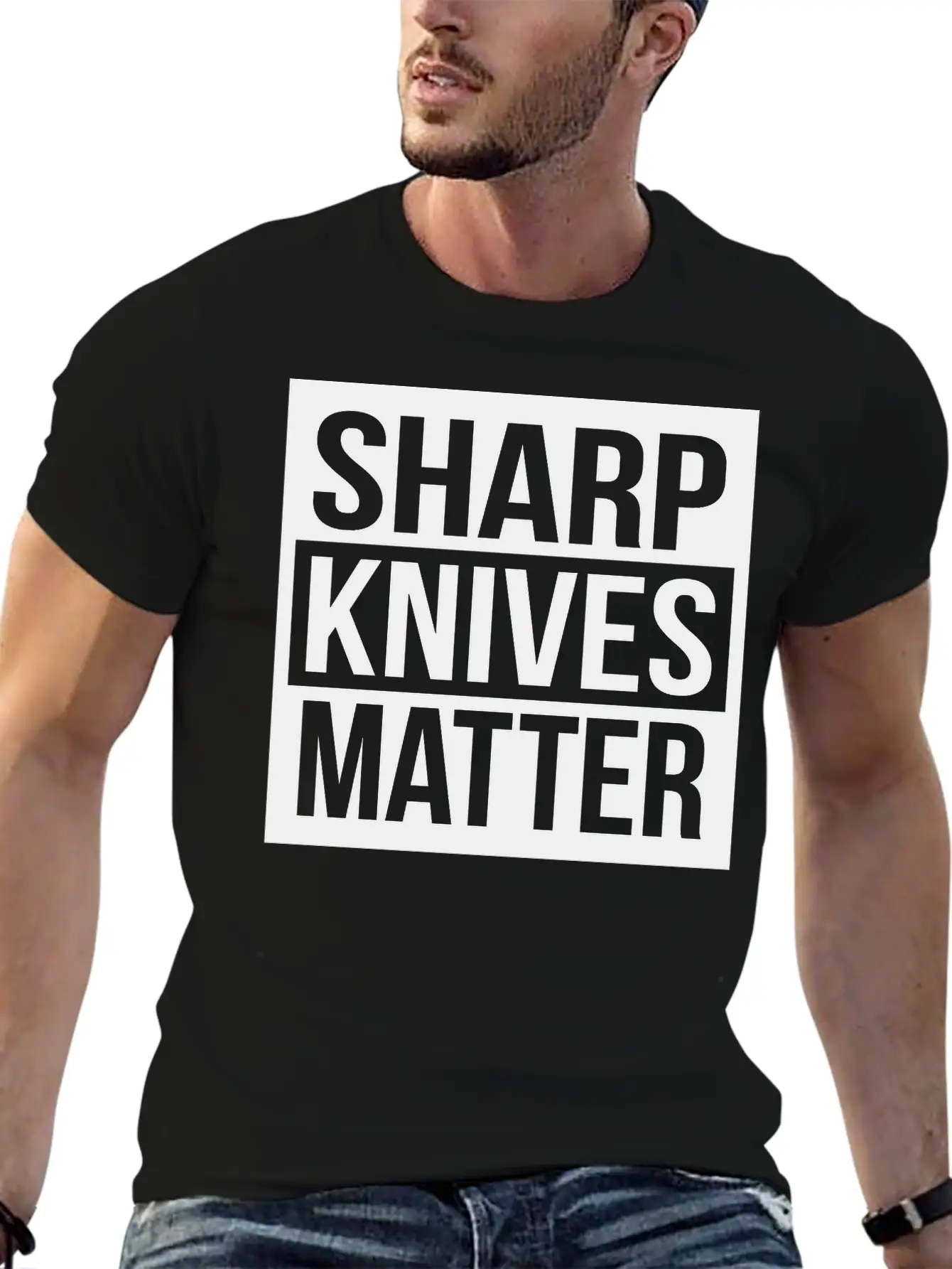 Sharp Knives Matter Comfortable Minimalist Graphic Tee – Summer Style Essential