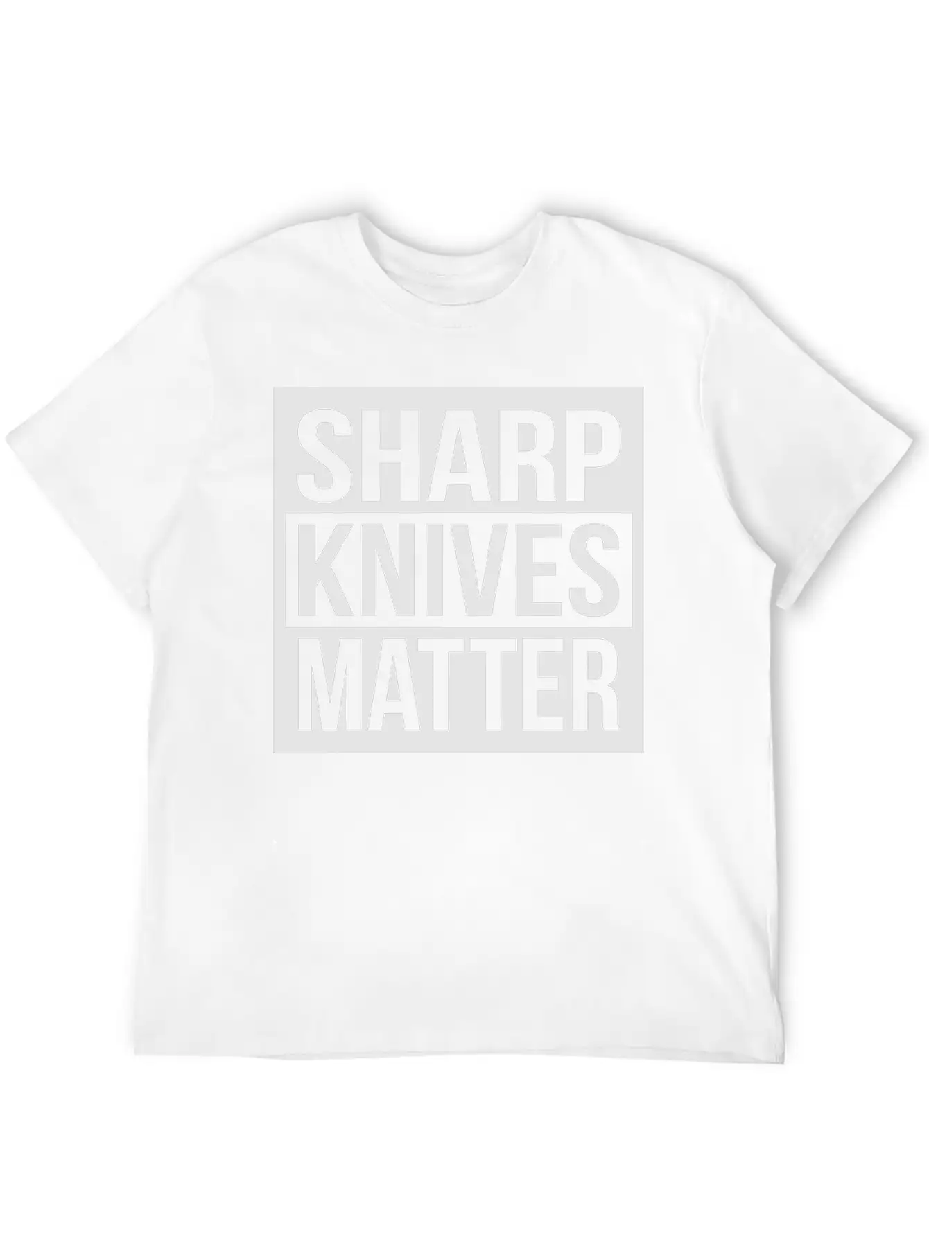 Sharp Knives Matter Comfortable Minimalist Graphic Tee – Summer Style Essential