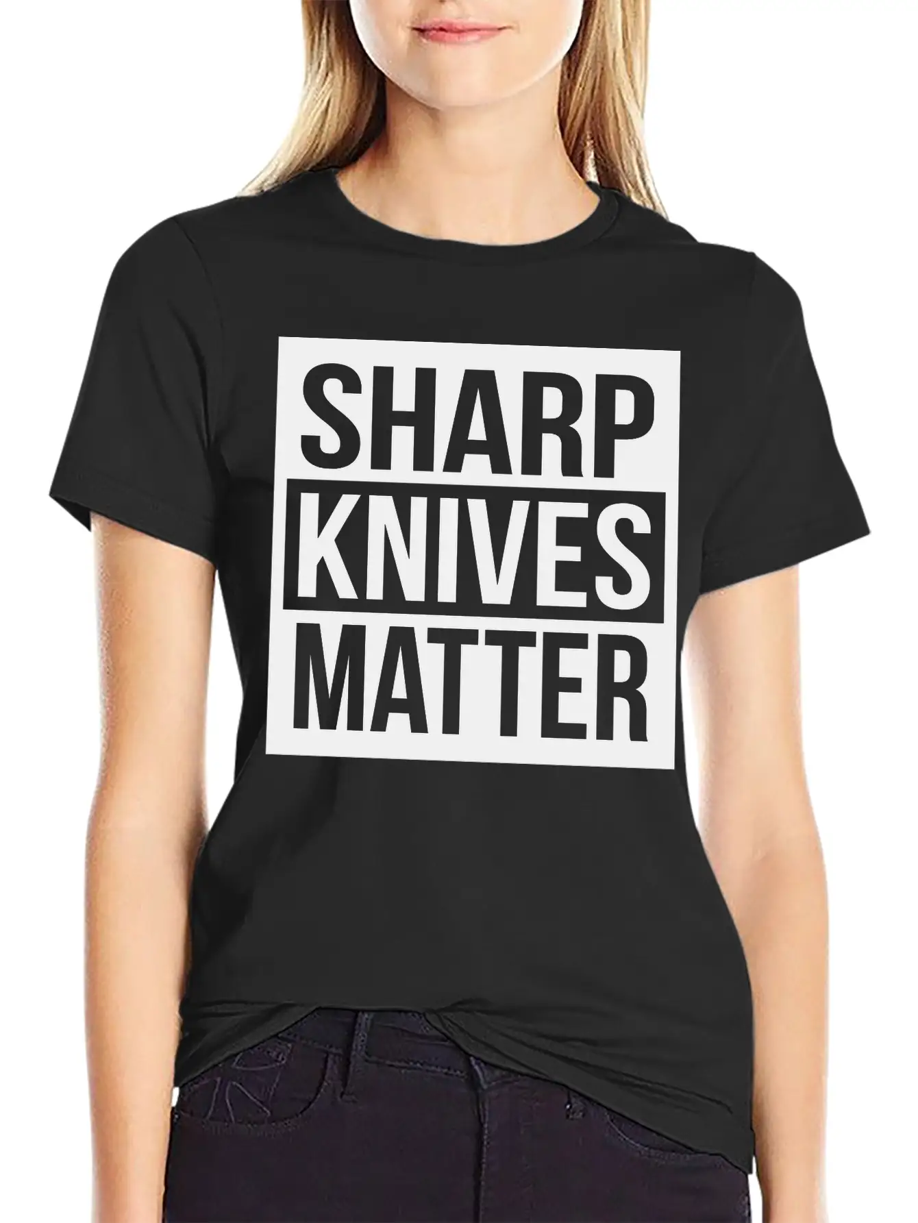 Sharp Knives Matter Comfortable Minimalist Graphic Tee – Summer Style Essential